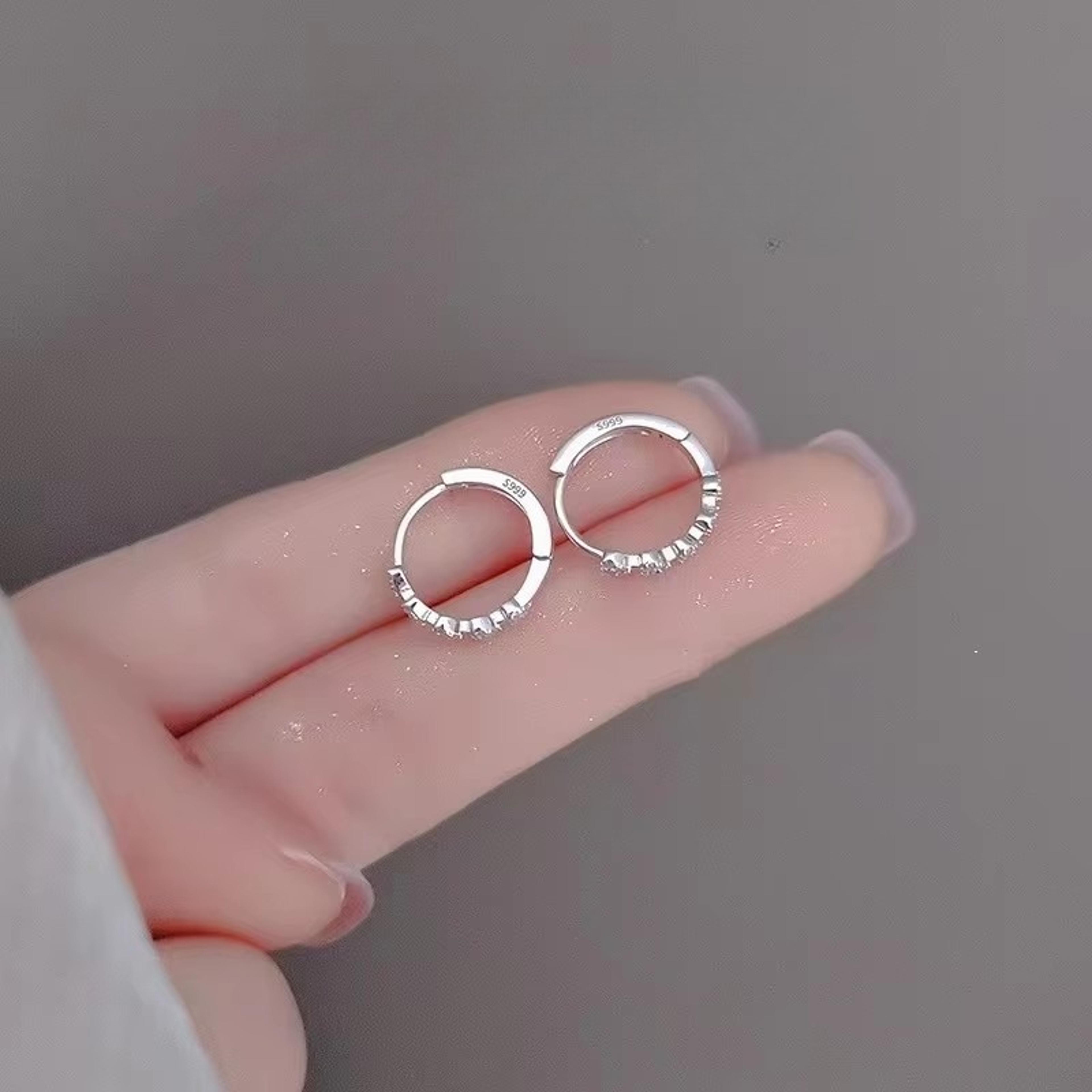 elegant sterling silver earrings heart hoop earrings for women | minimalist wedding & everyday jewelry