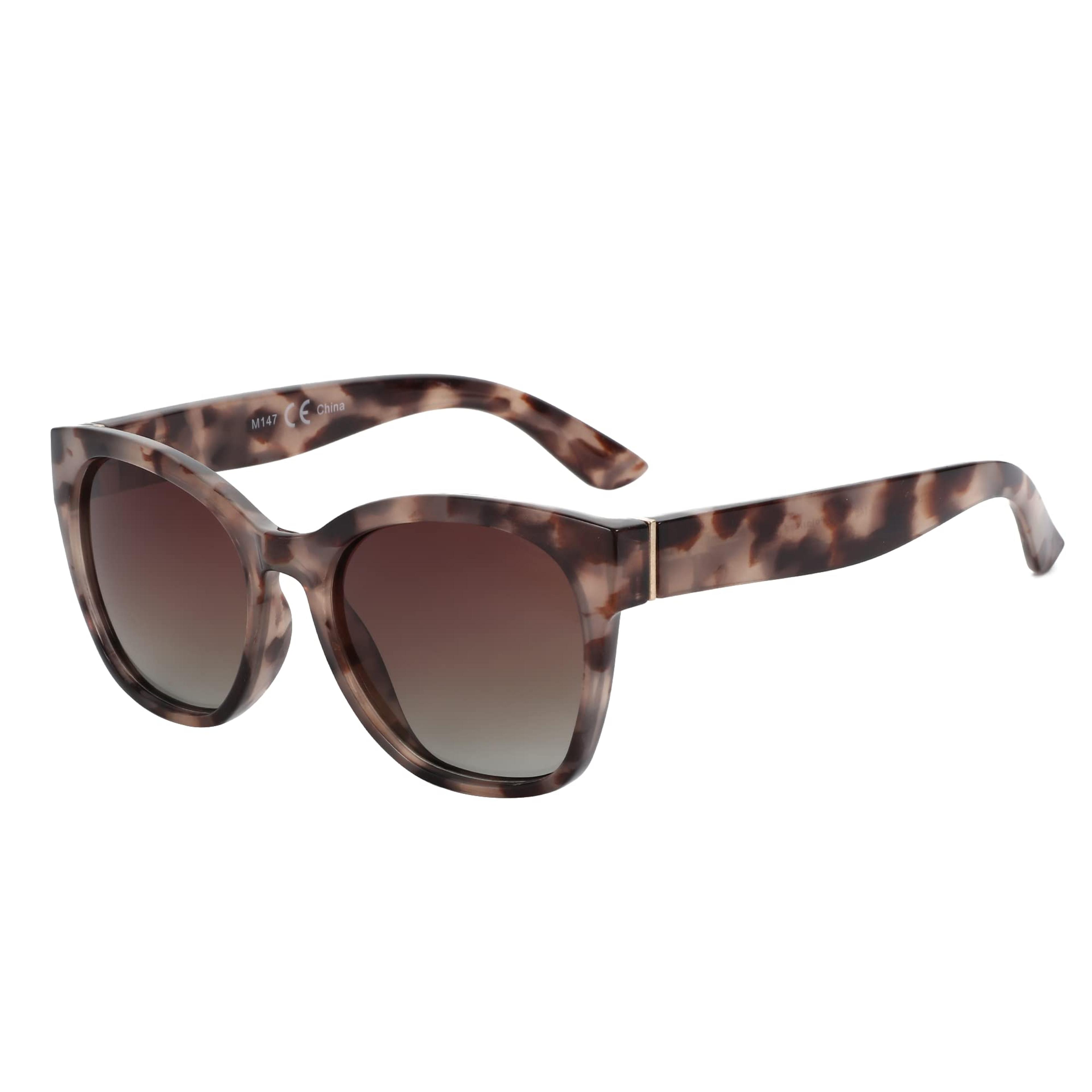 polarized sunglasses for women oversized cat eye sunglasses with uv protection