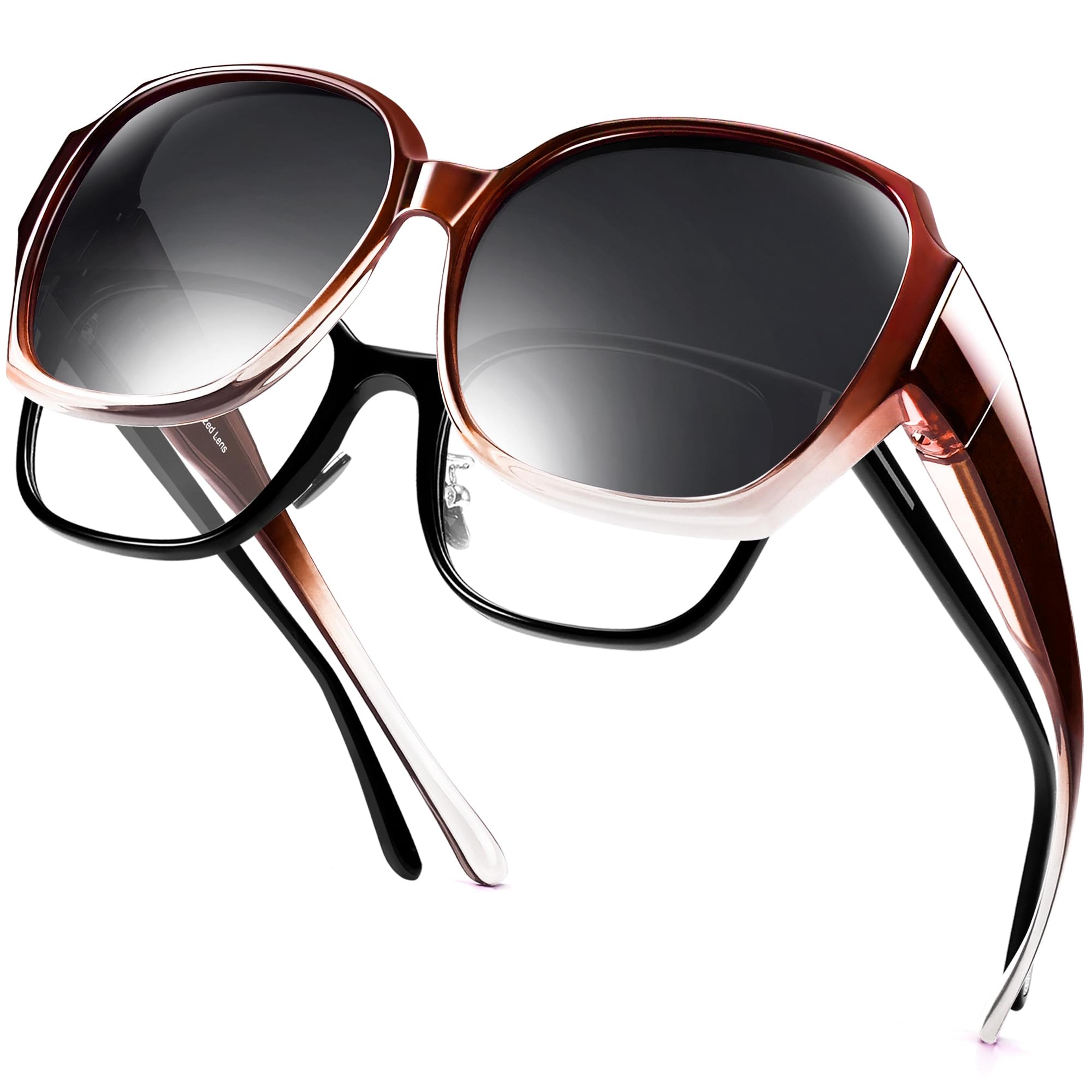 oversized fit over glasses sunglasses for women with uv400 protection