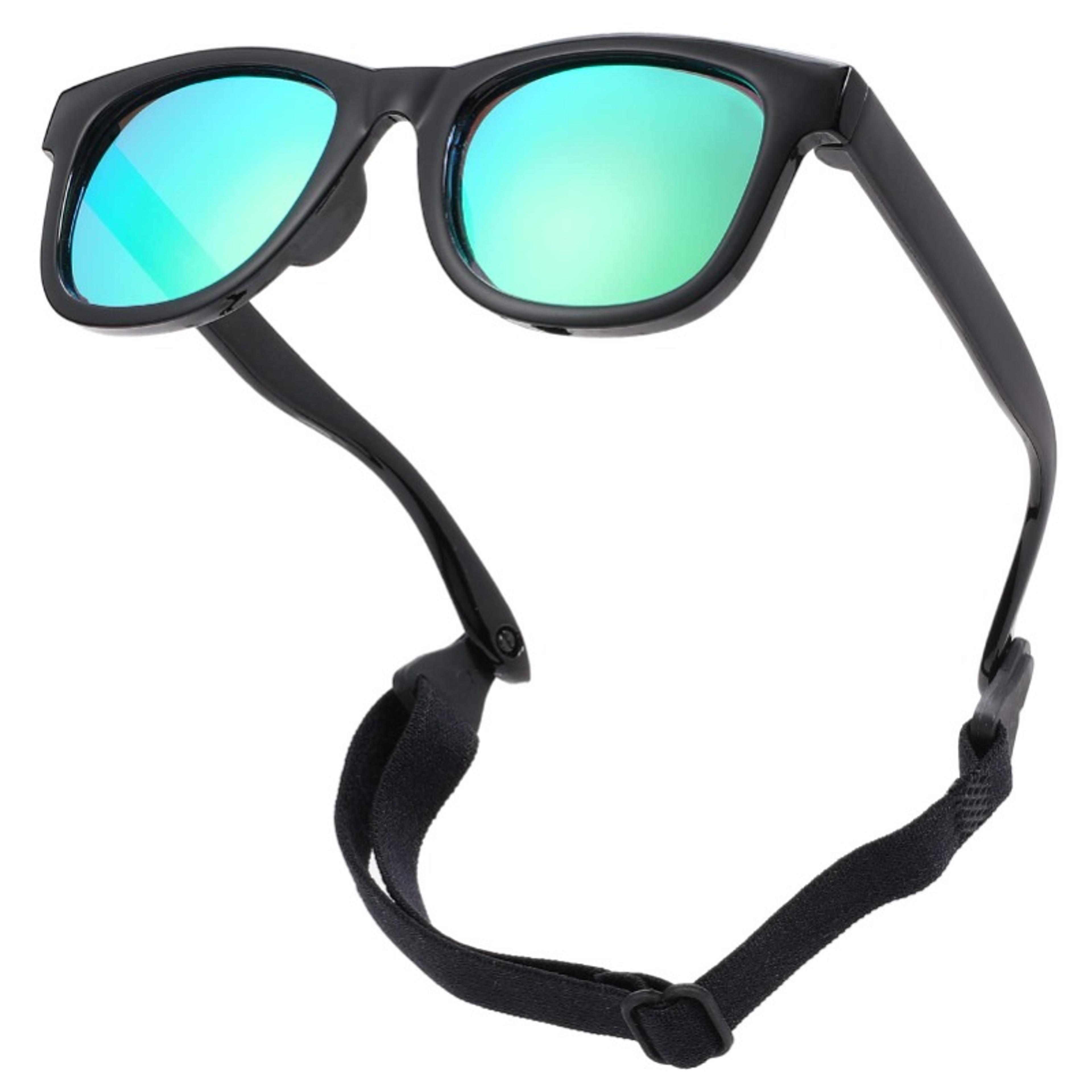 polarized baby sunglasses with uv protection flexible strap for newborns & infants