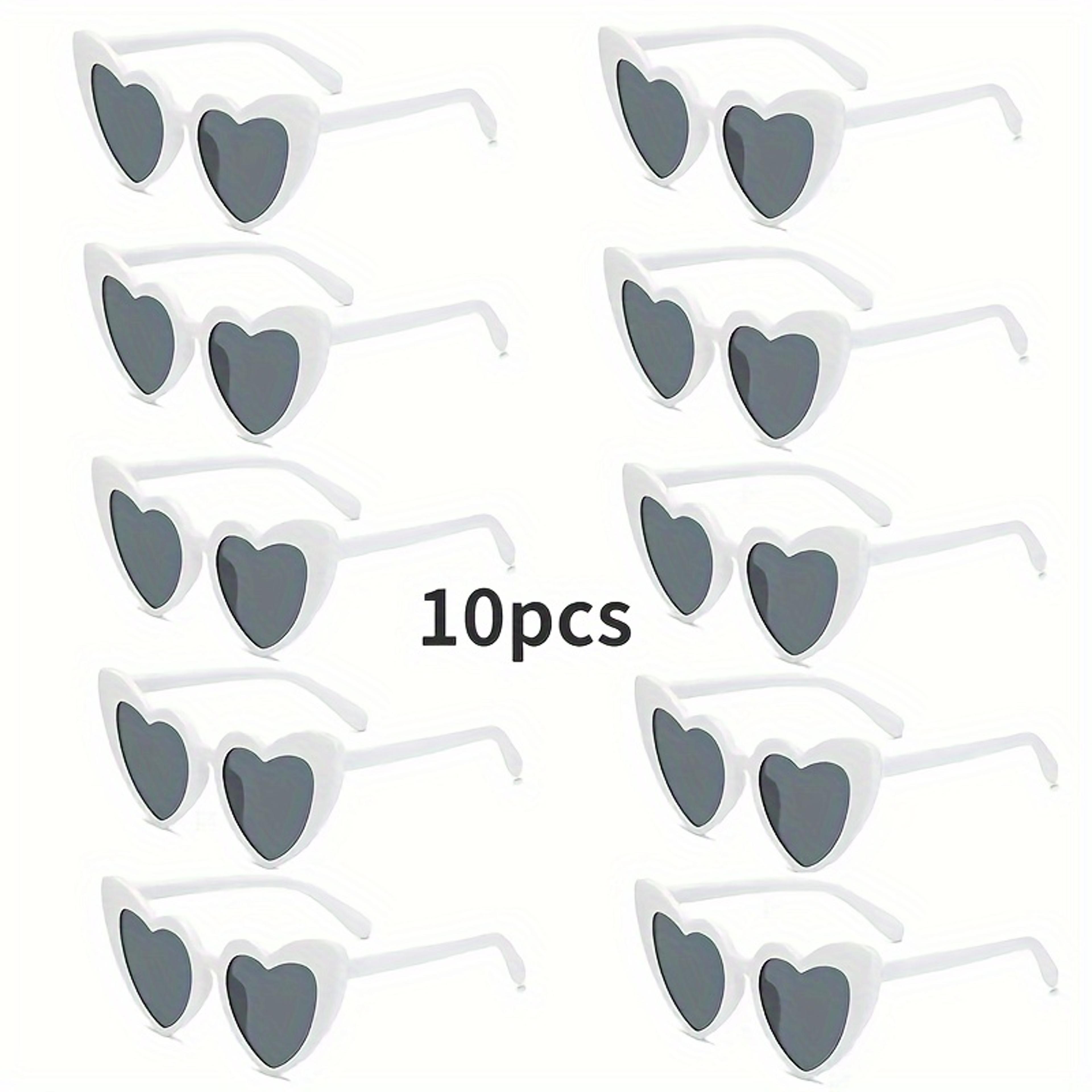 vintage heart shaped sunglasses uv party eyewear for weddings, travel & events