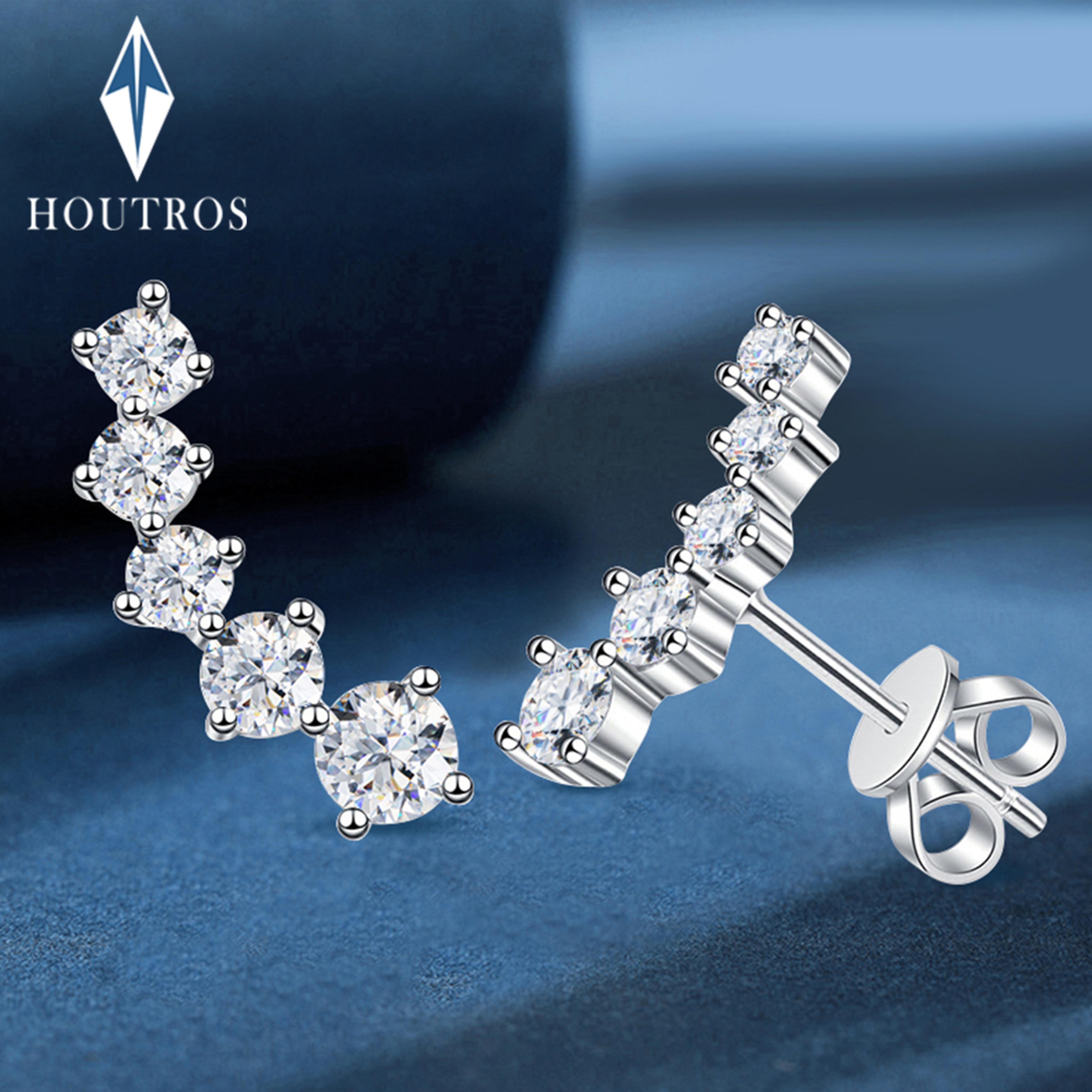 color stud earrings in sterling silver certified sparkling smile studs