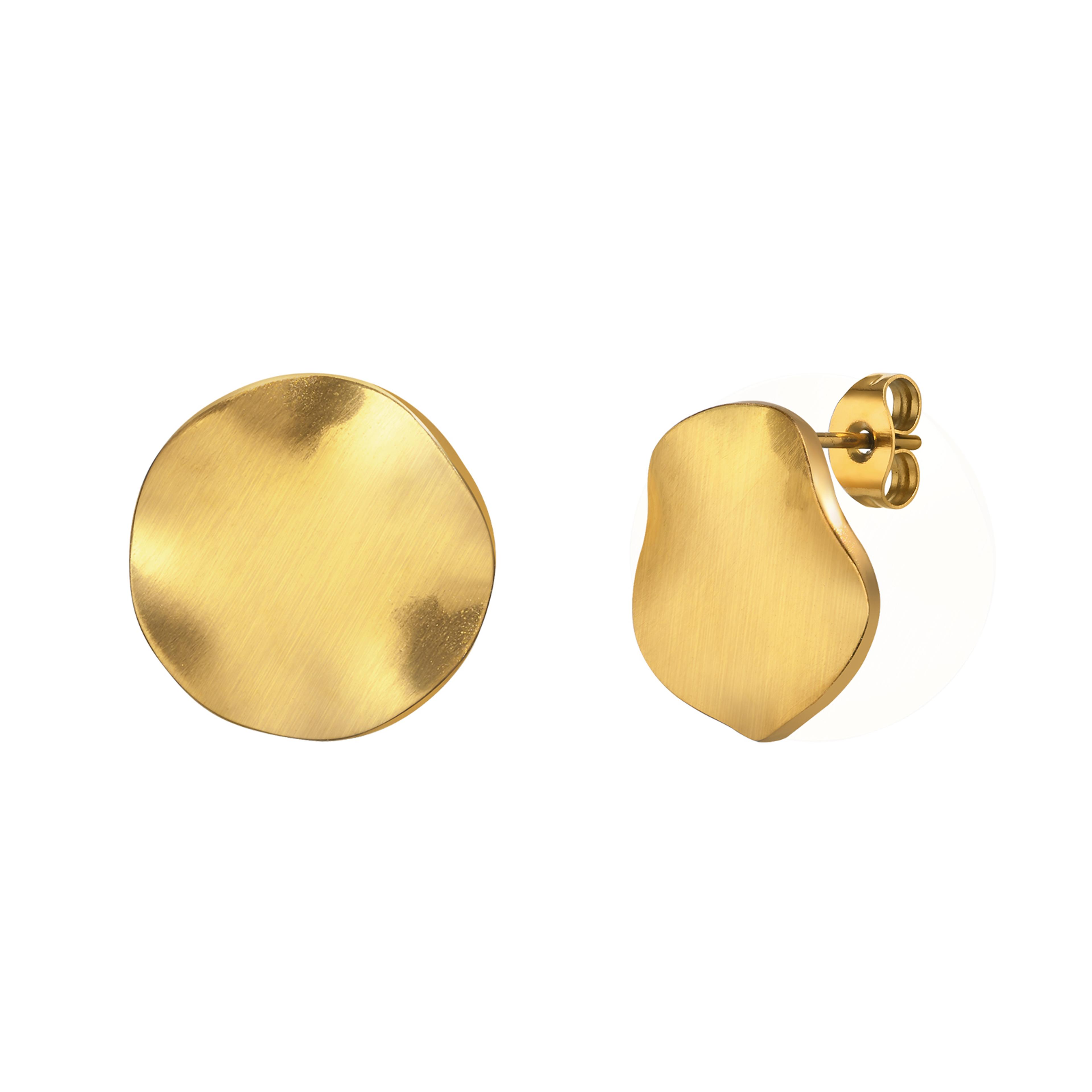minimalist matte stud earrings geometric stainless steel earrings for everyday elegance