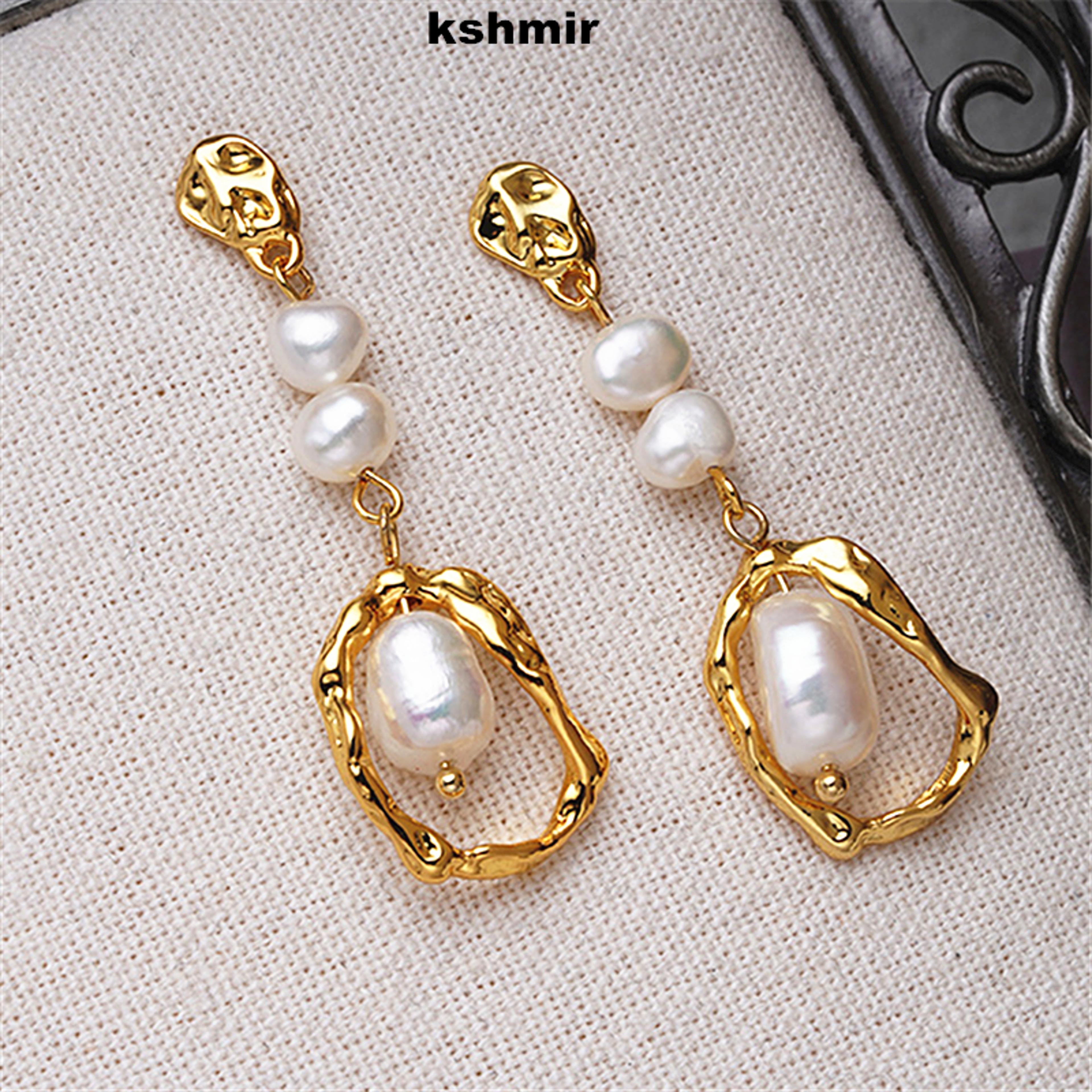 fish tassel earrings gold plated dangle earrings for women