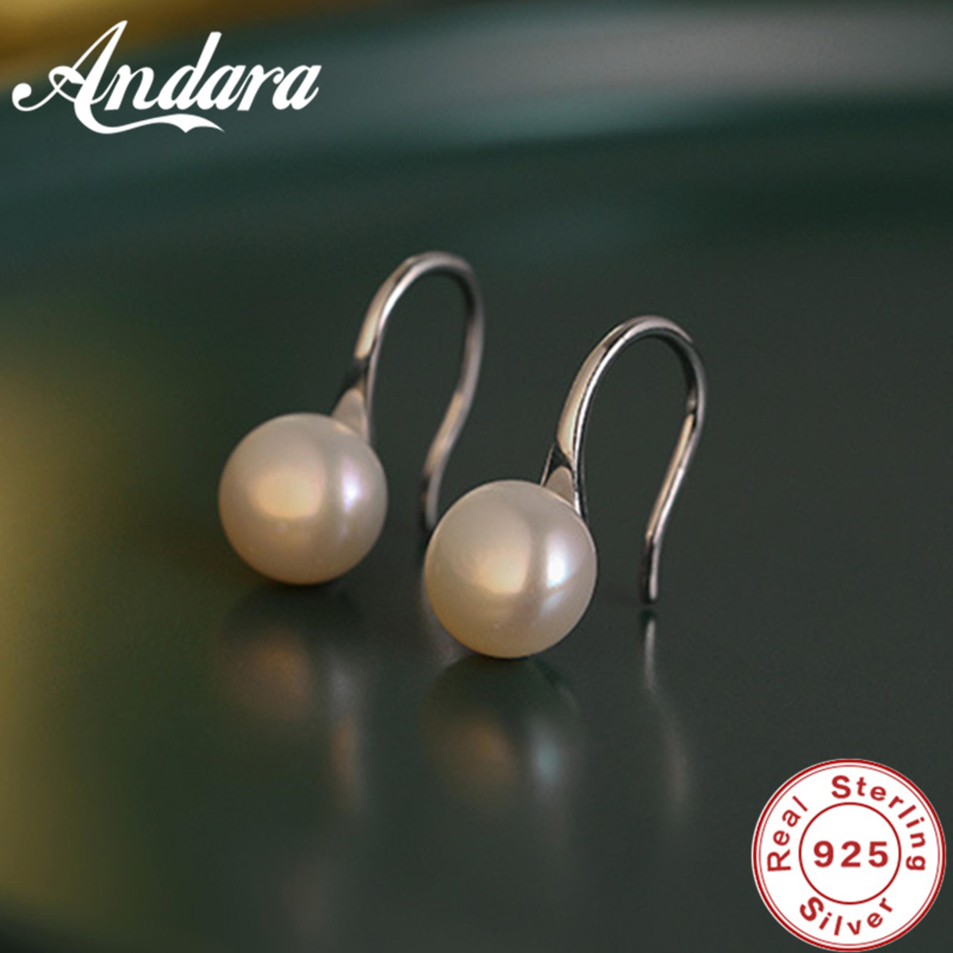 elegant sterling silver earrings with pearl drop timeless pearl drop earrings for weddings & parties