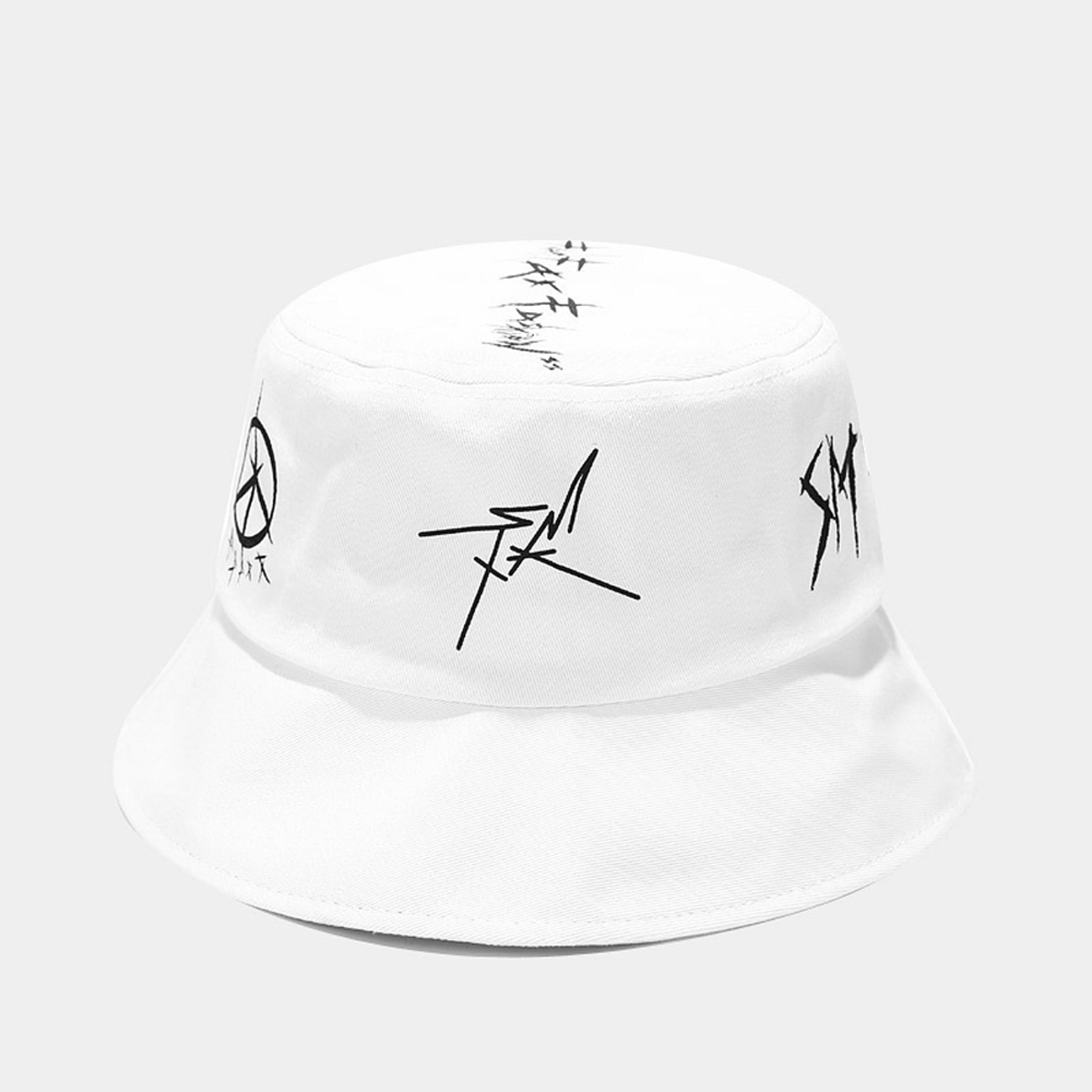 urban graffiti cotton bucket hat unisex foldable summer sun hat for travel & streetwear