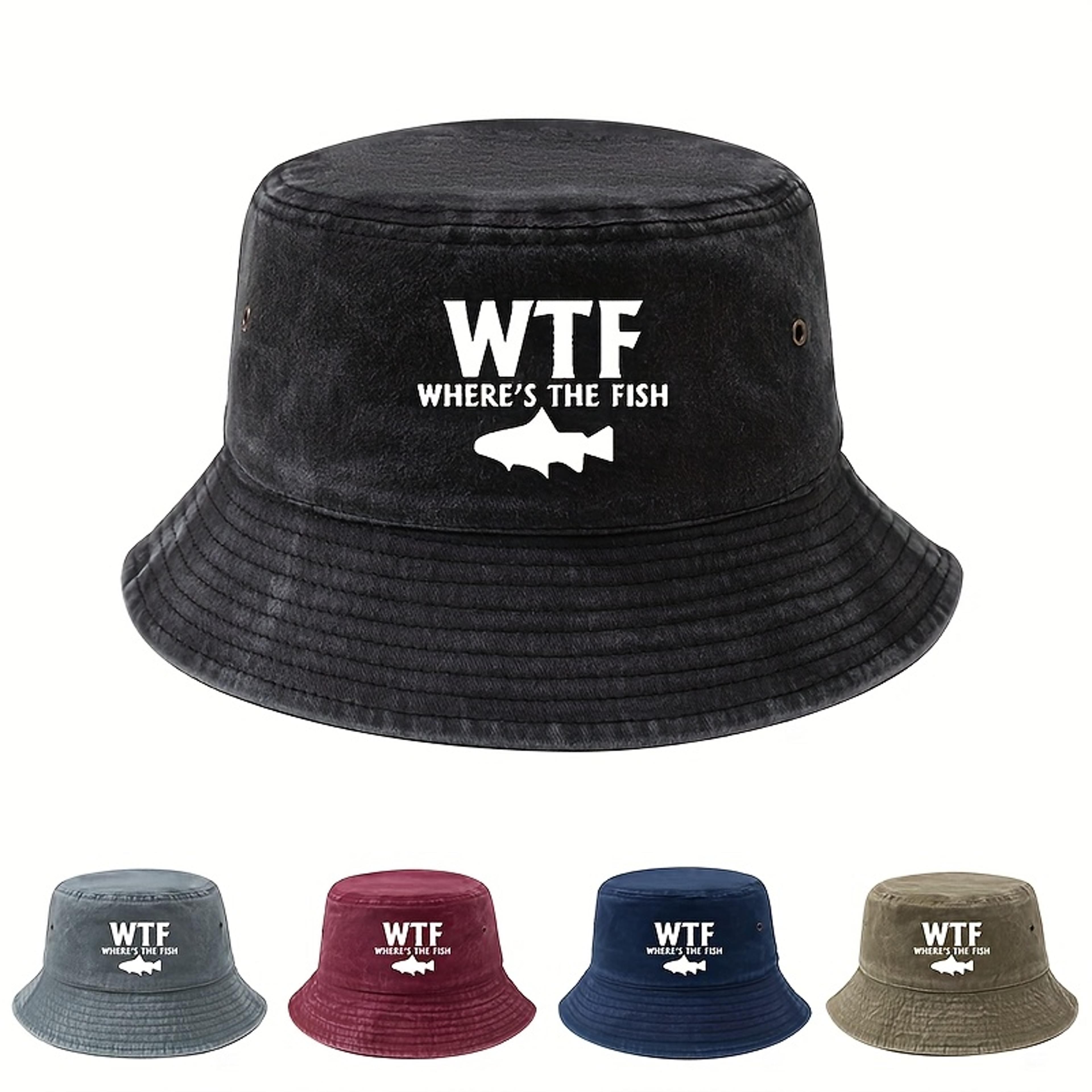 the fish fishing bucket hat lightweight sun hat for camping, hiking & outdoor adventures