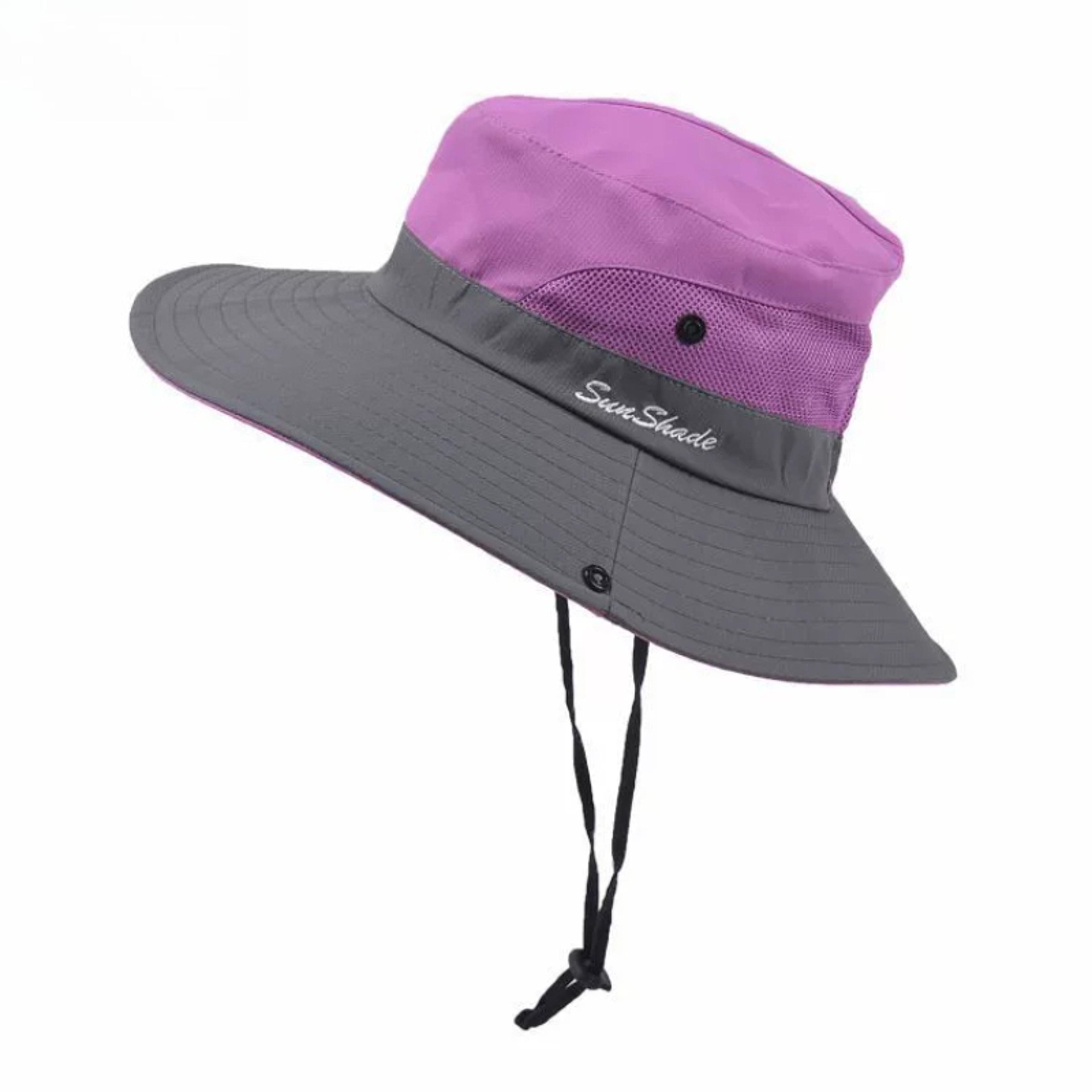 wide brim sun hat with neck flap breathable adjustable fishing & beach cap