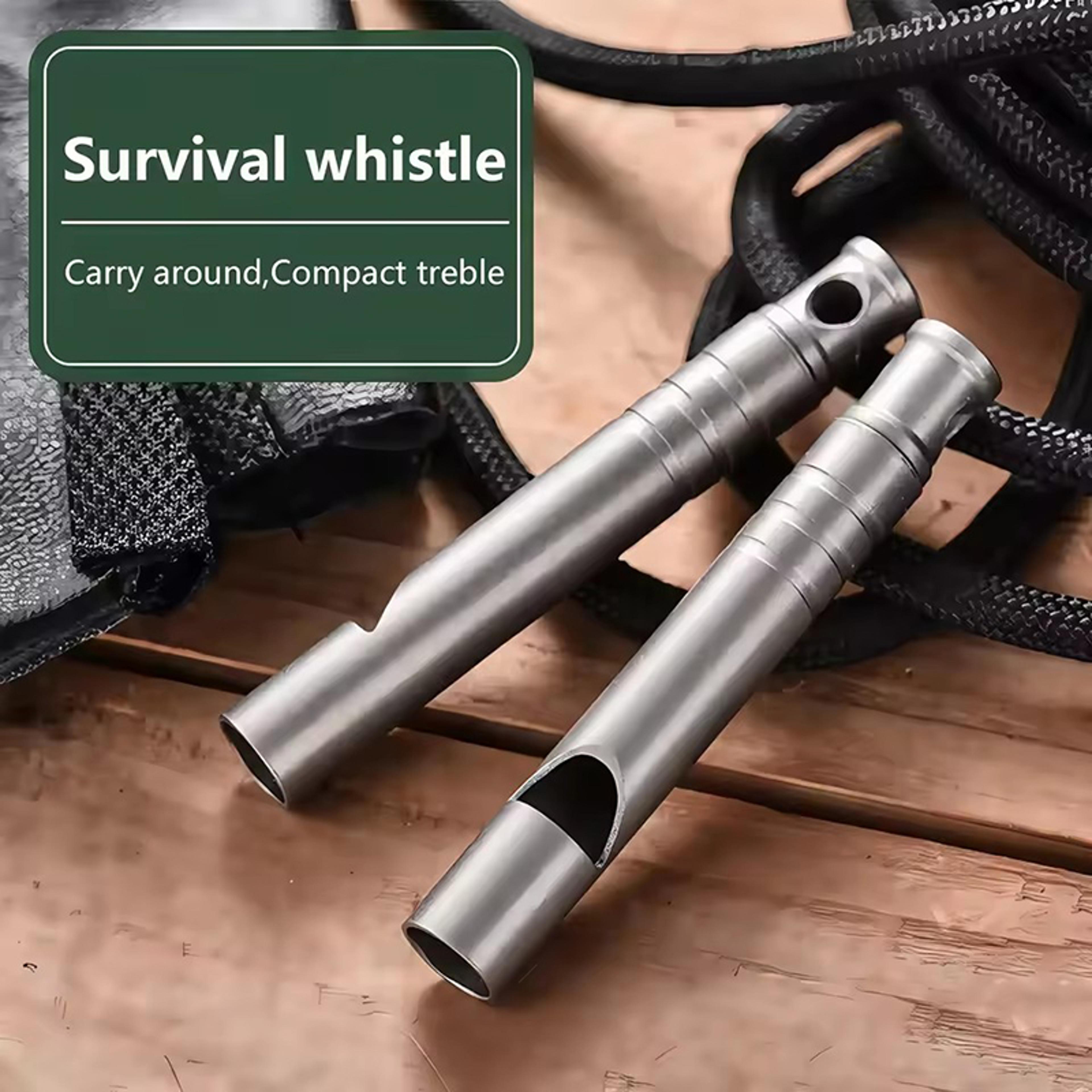 titanium emergency survival whistle with lanyard safety whistle for hiking camping