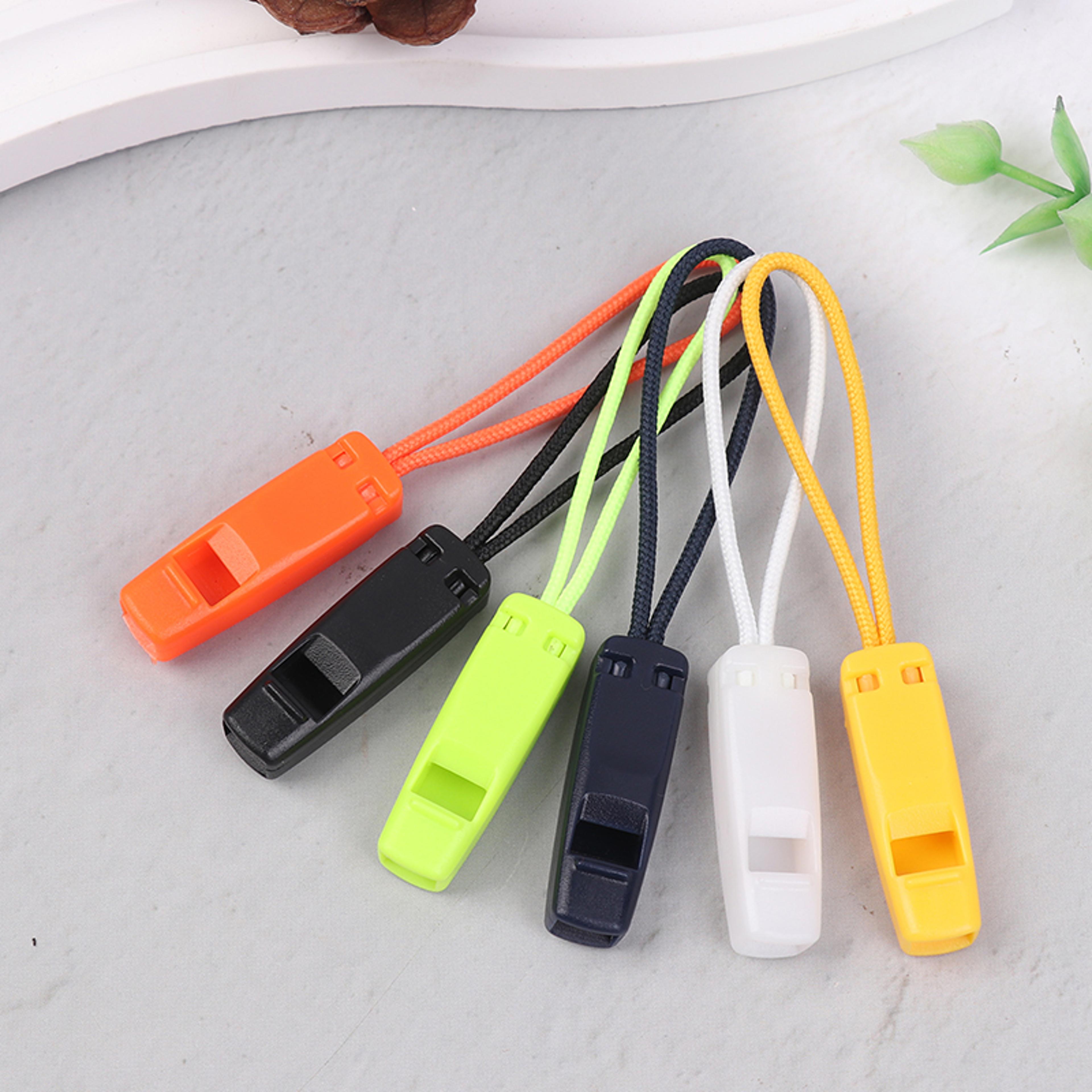 survival whistle zipper pulls for backpack camping and emergency safety