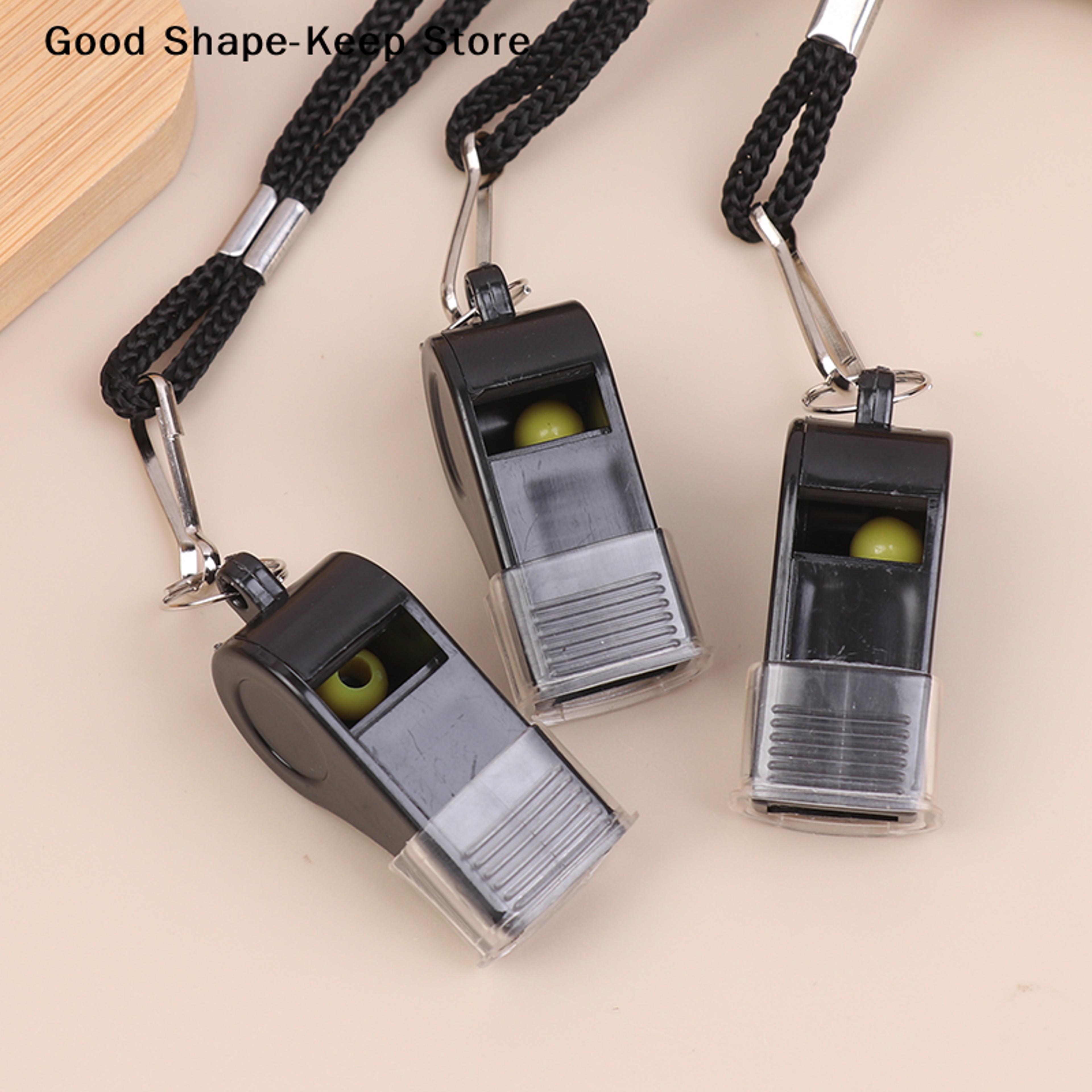 referee whistle with lanyard loud sports whistle for coaches, hiking & games 2/3/5 pack