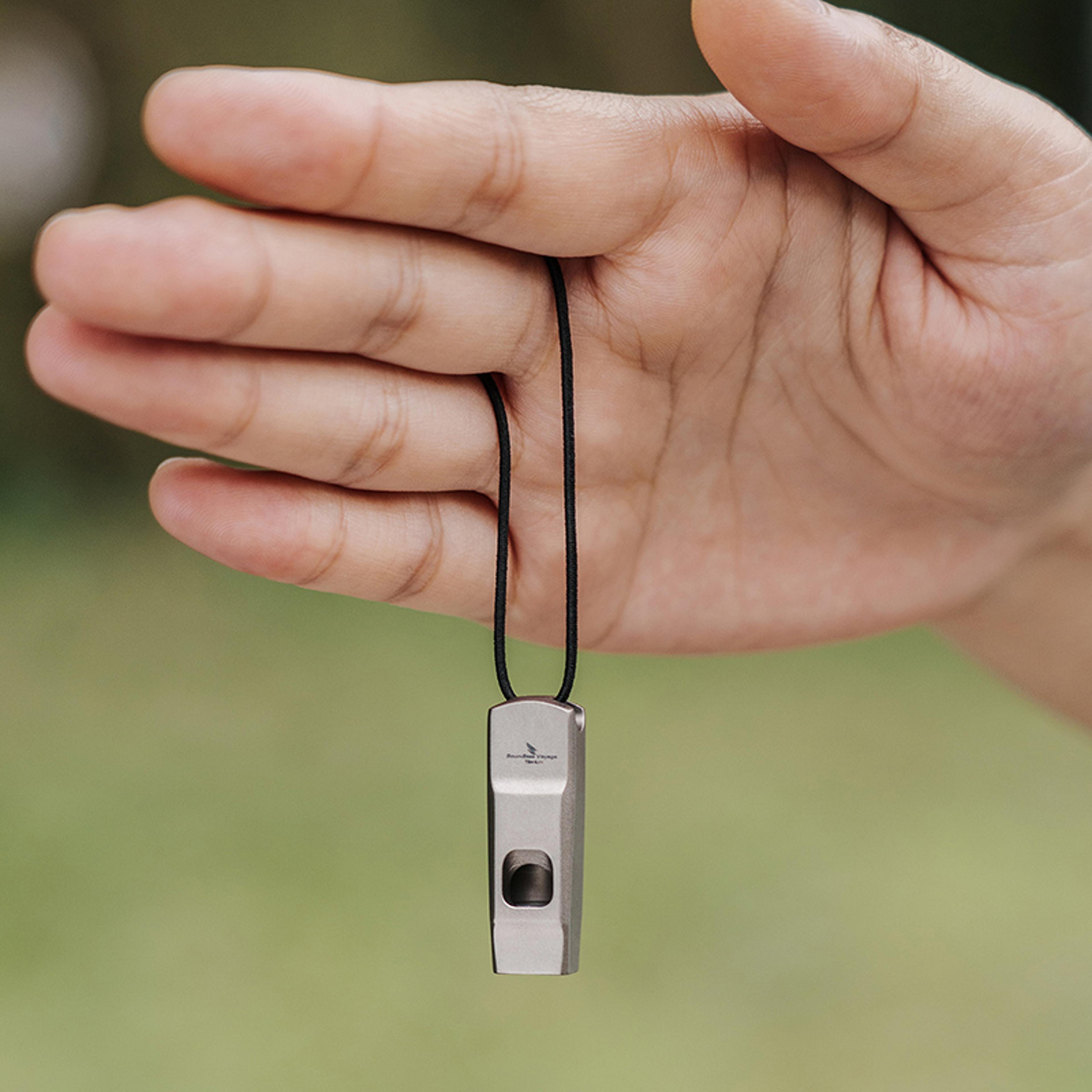 titanium survival whistle for emergency safety sports training and outdoor adventures