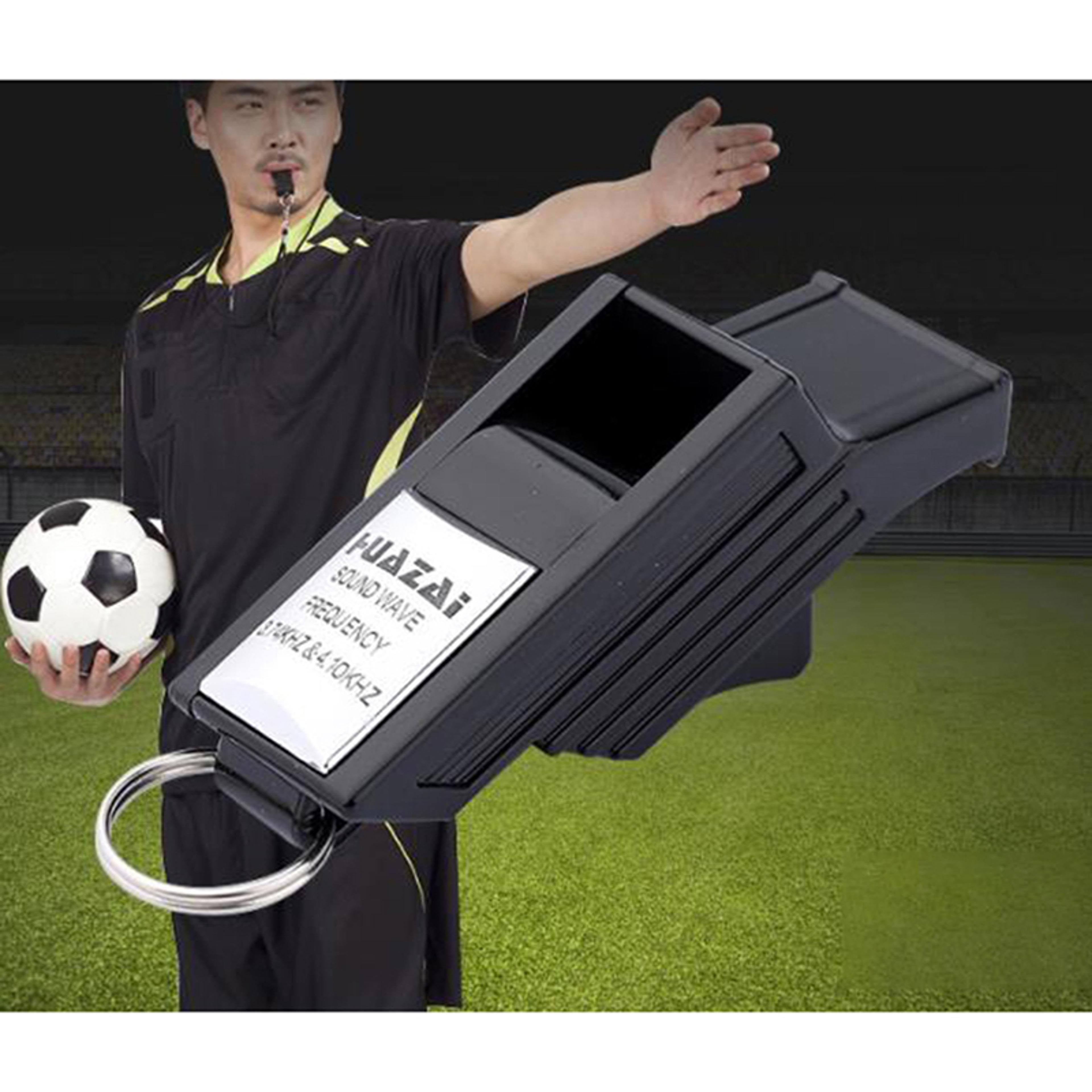 professional referee whistle with dual chamber loud sports signal and lanyard
