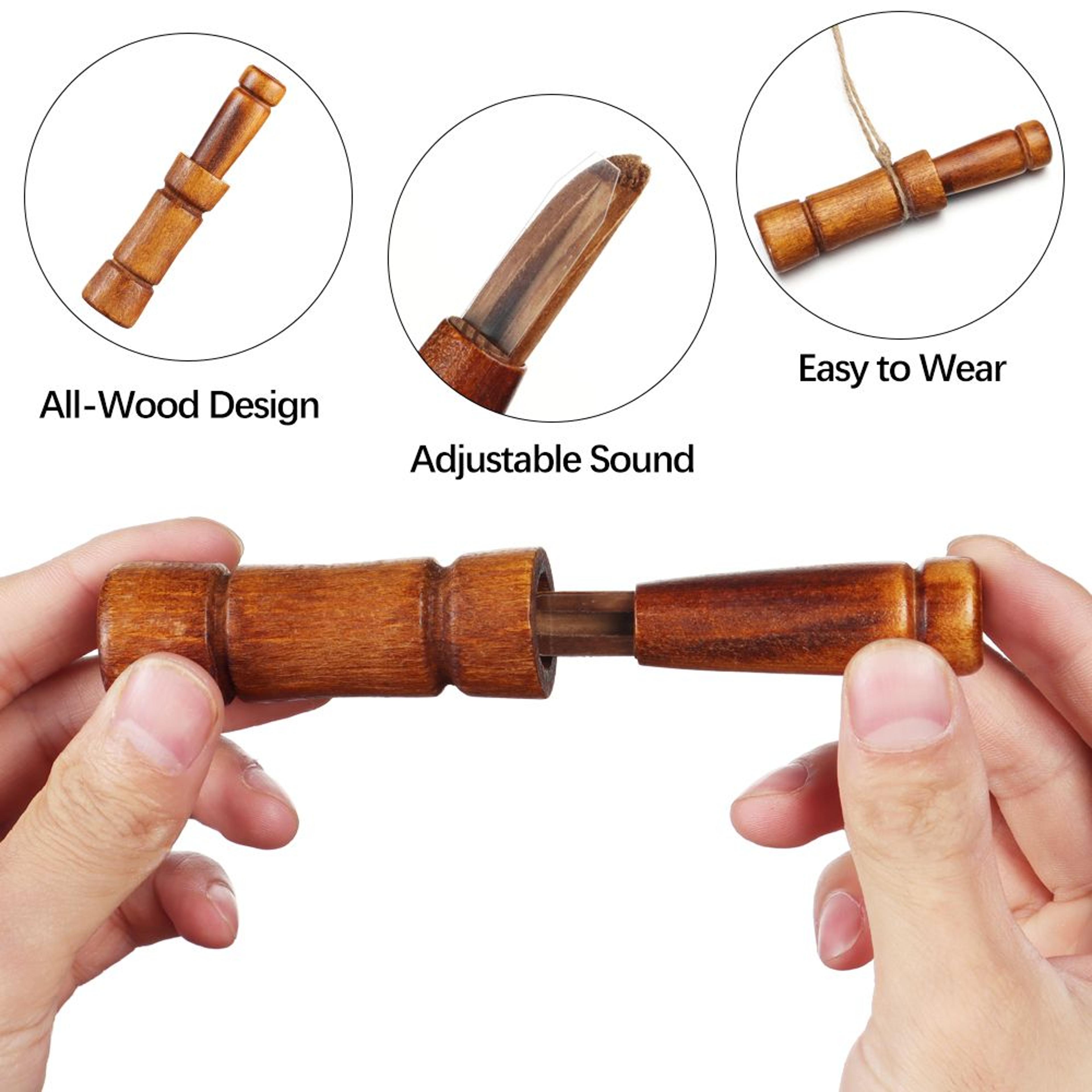 realistic duck call wooden duck hunting whistle for mallard & waterfowl hunting