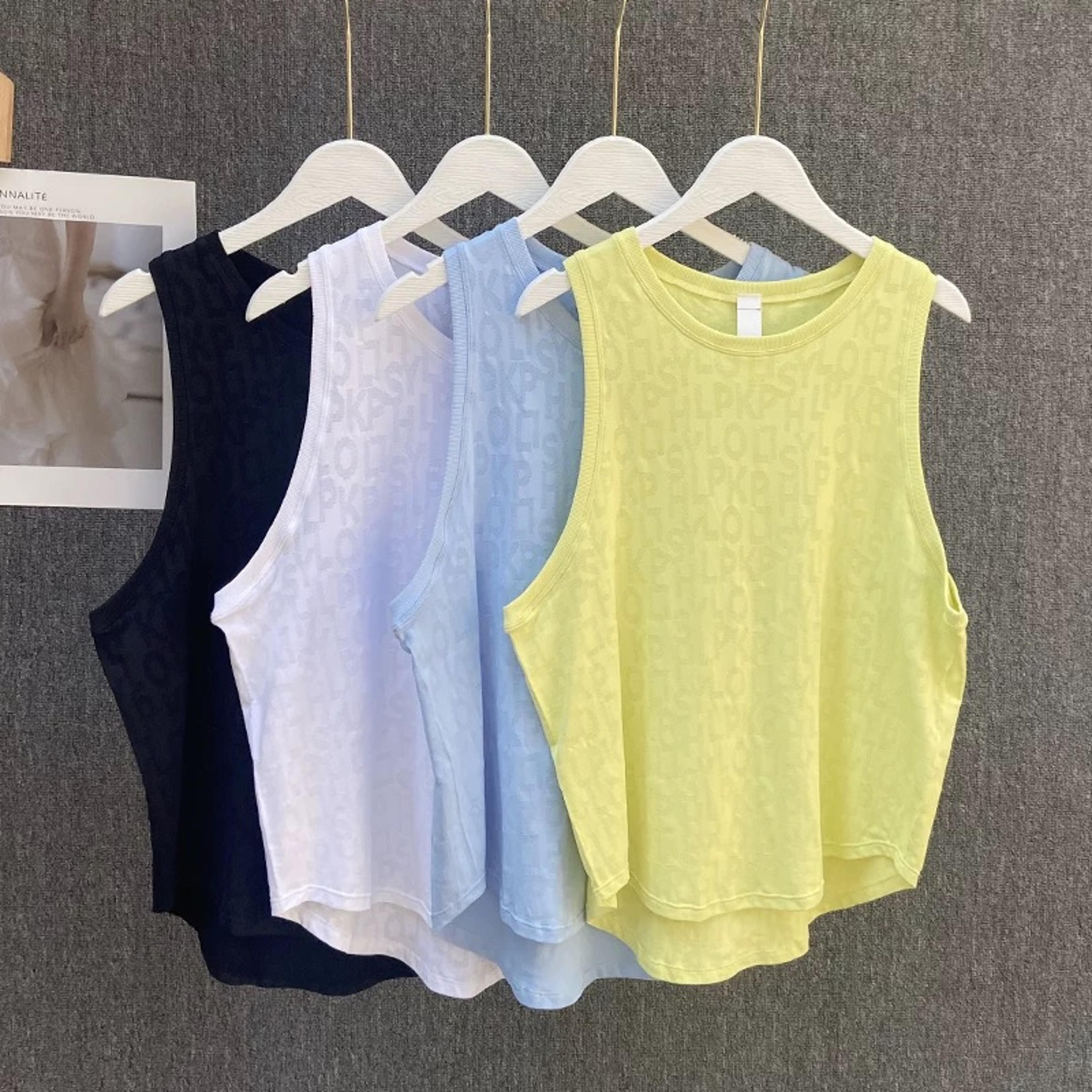women's yoga tank top quick dry sleeveless workout vest for pilates, gym & summer fitness