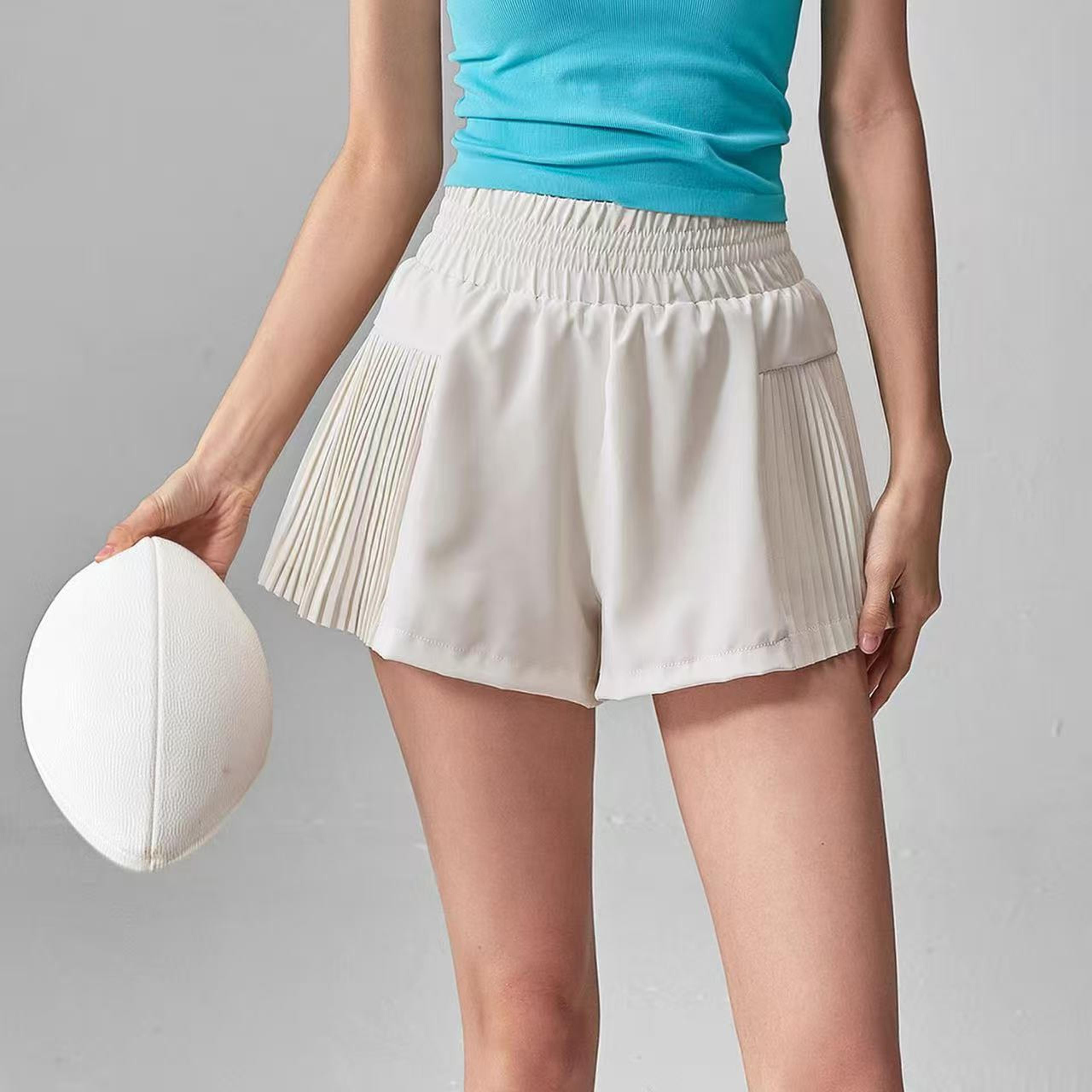 women's yoga shorts quick dry workout shorts with pockets for running & fitness