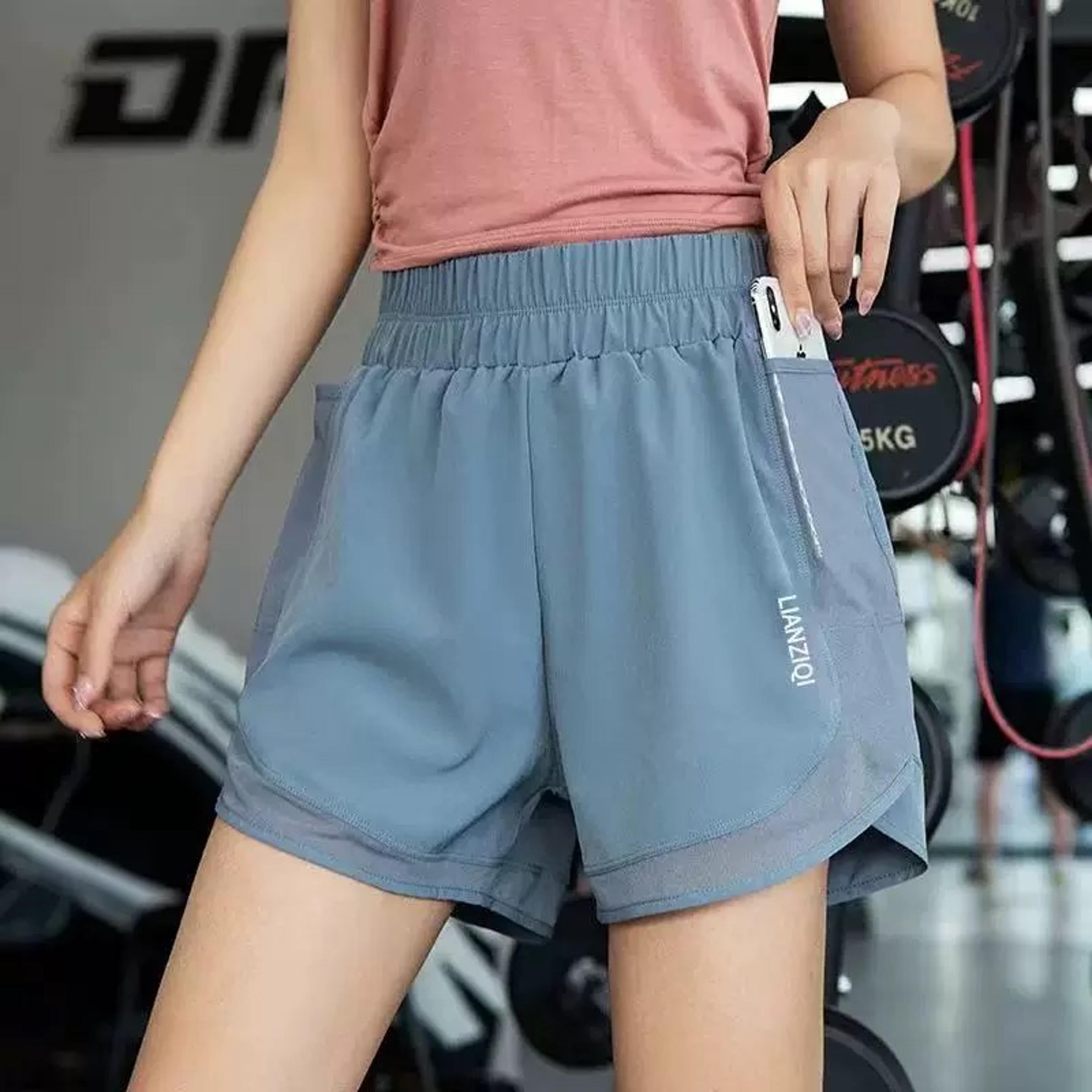 women's high waisted yoga pants workout athletic shorts for running, gym & summer fitness