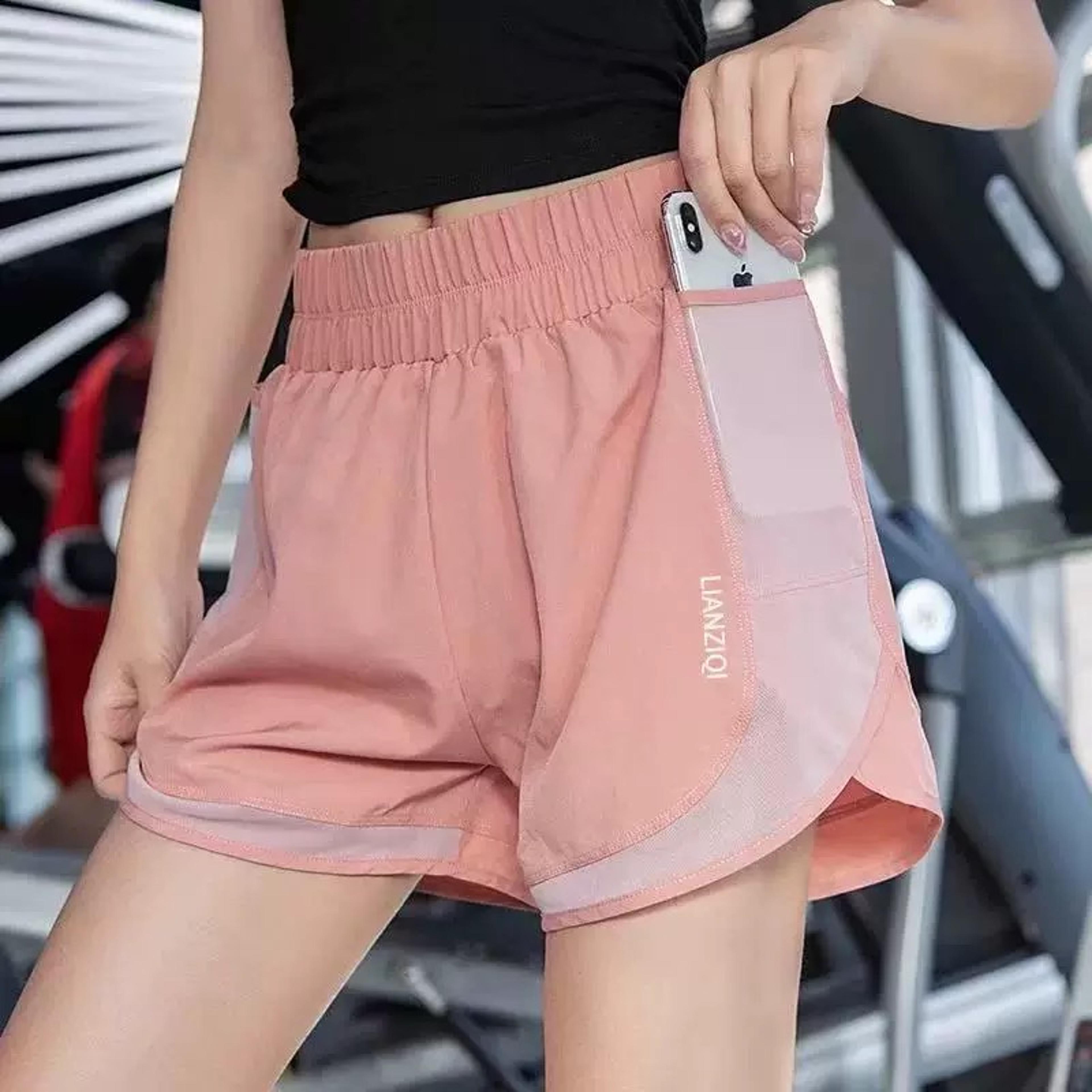 high waist workout shorts for women quick dry running yoga athletic gym shorts