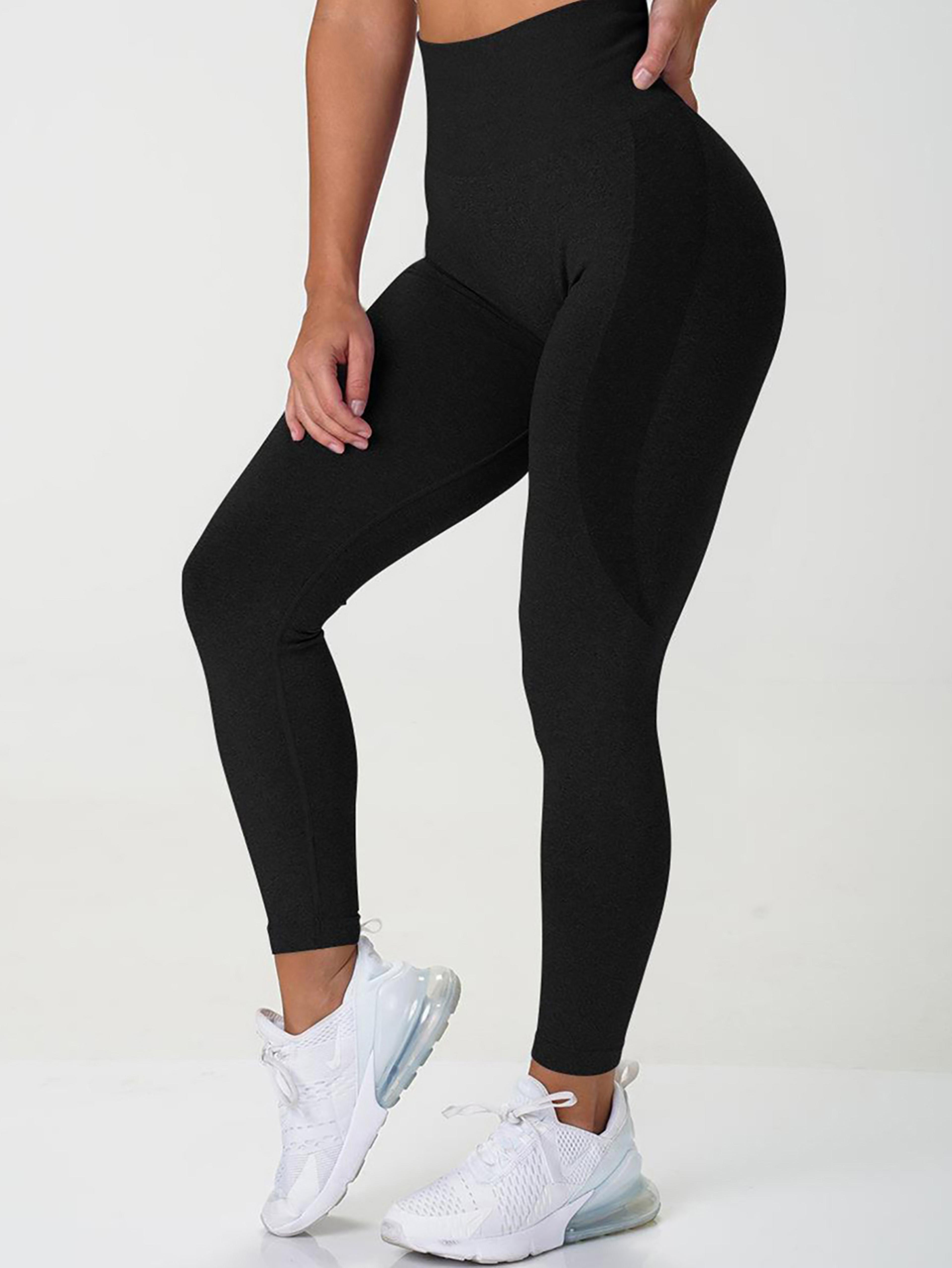 high waisted yoga leggings for women tummy control stretch workout leggings
