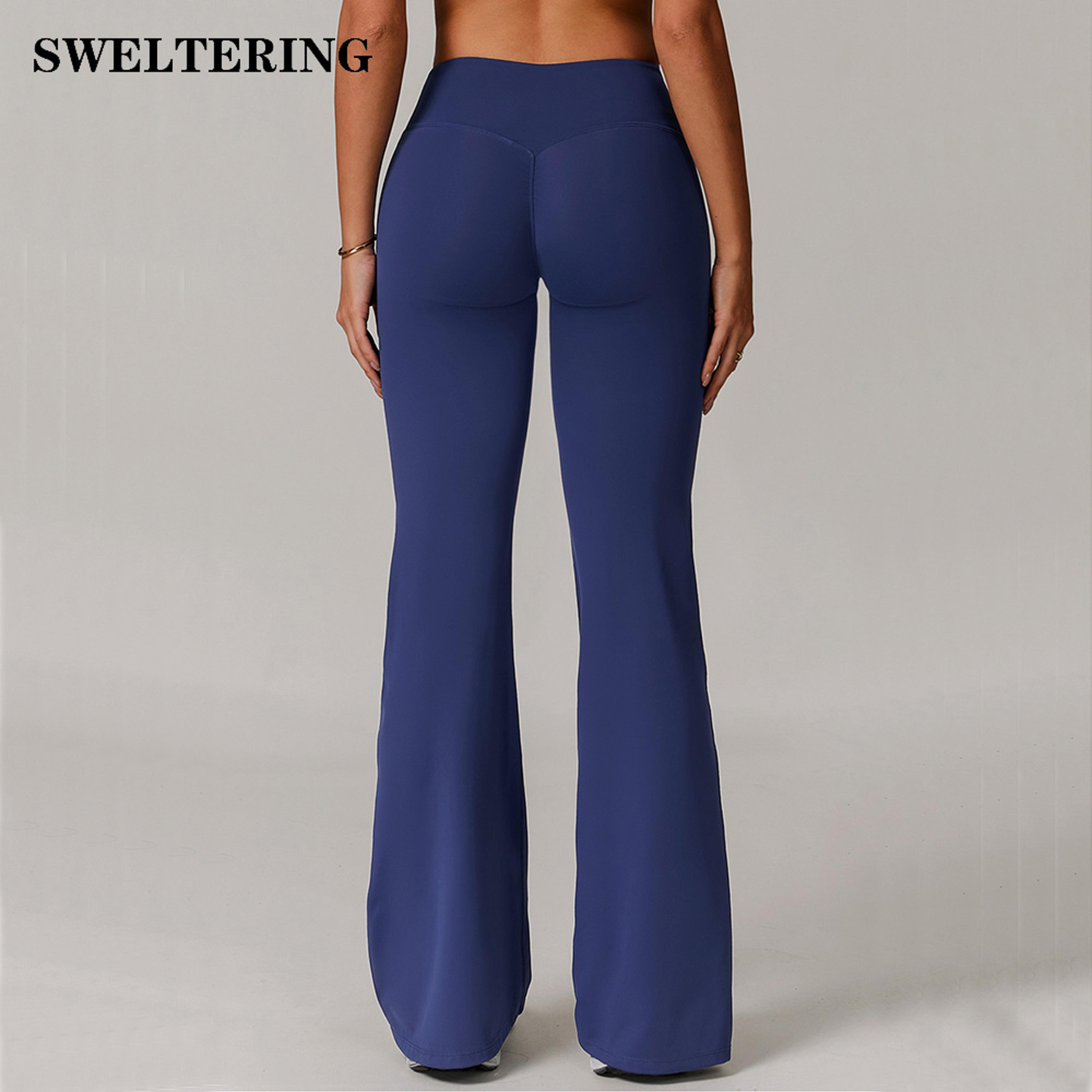 women's flared yoga pants high waist bell bottom workout leggings with stretch fit