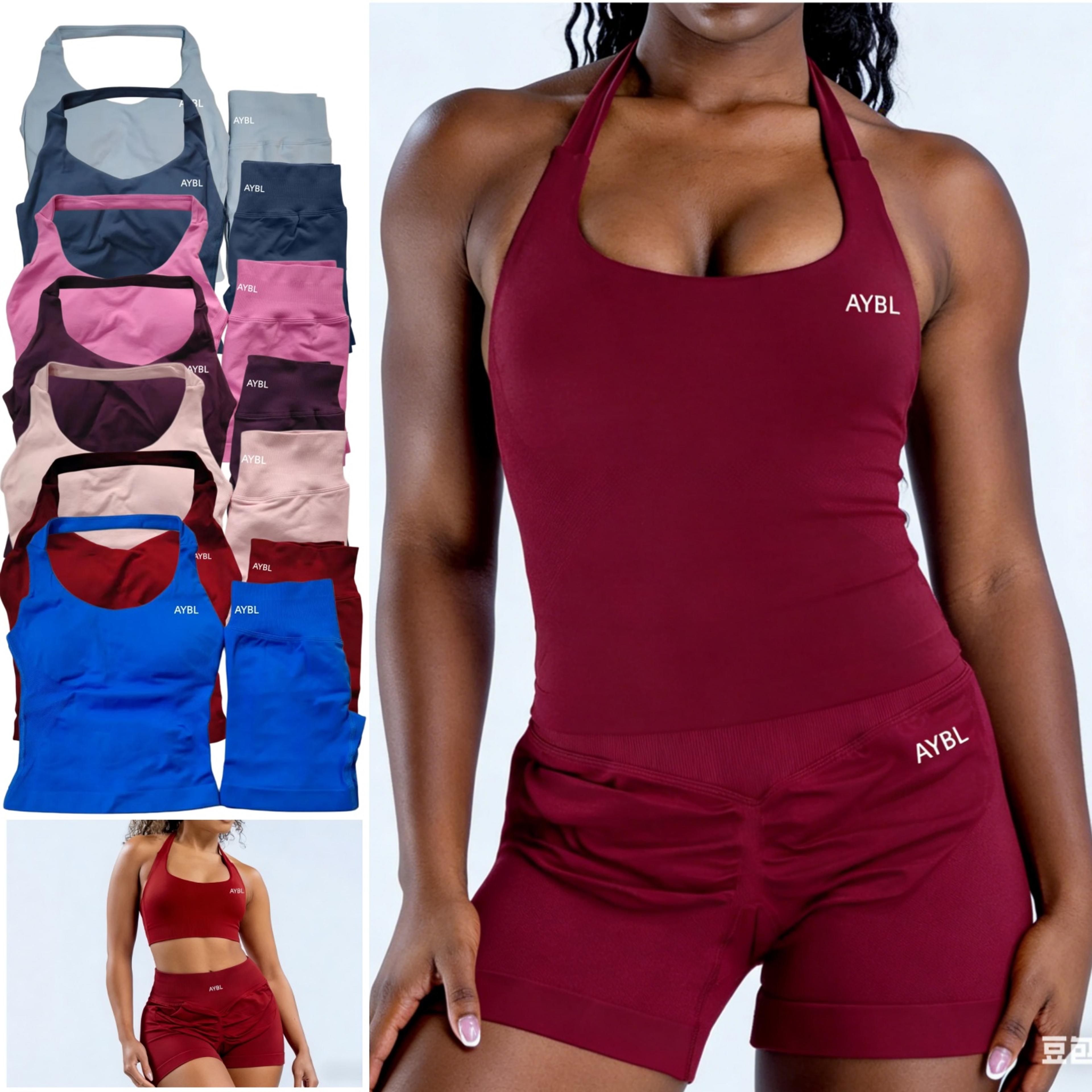 empower seamless yoga set for women sports bra and shorts set
