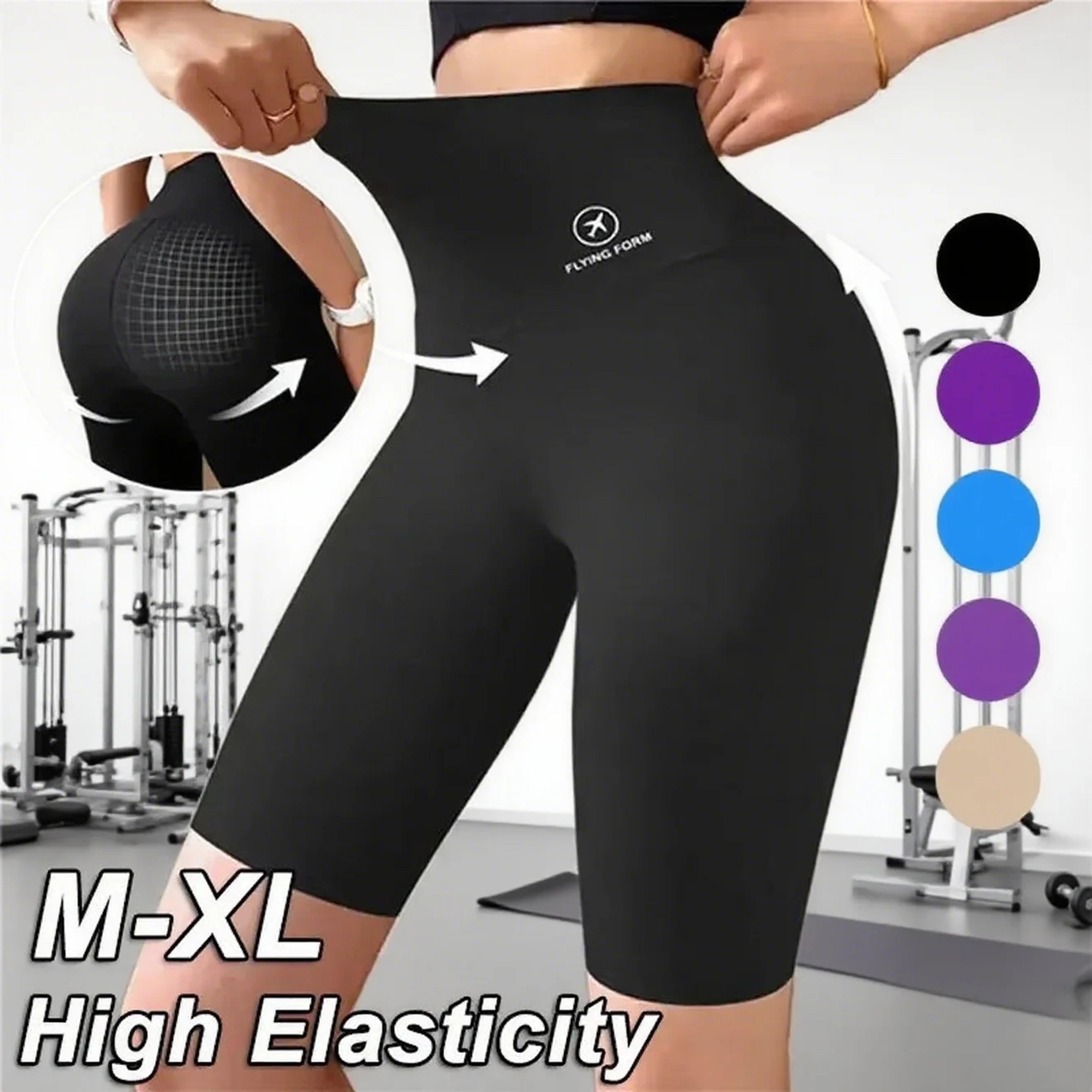 flex lift high waist gym shorts for women push up workout shorts for women for yoga, running & cycling