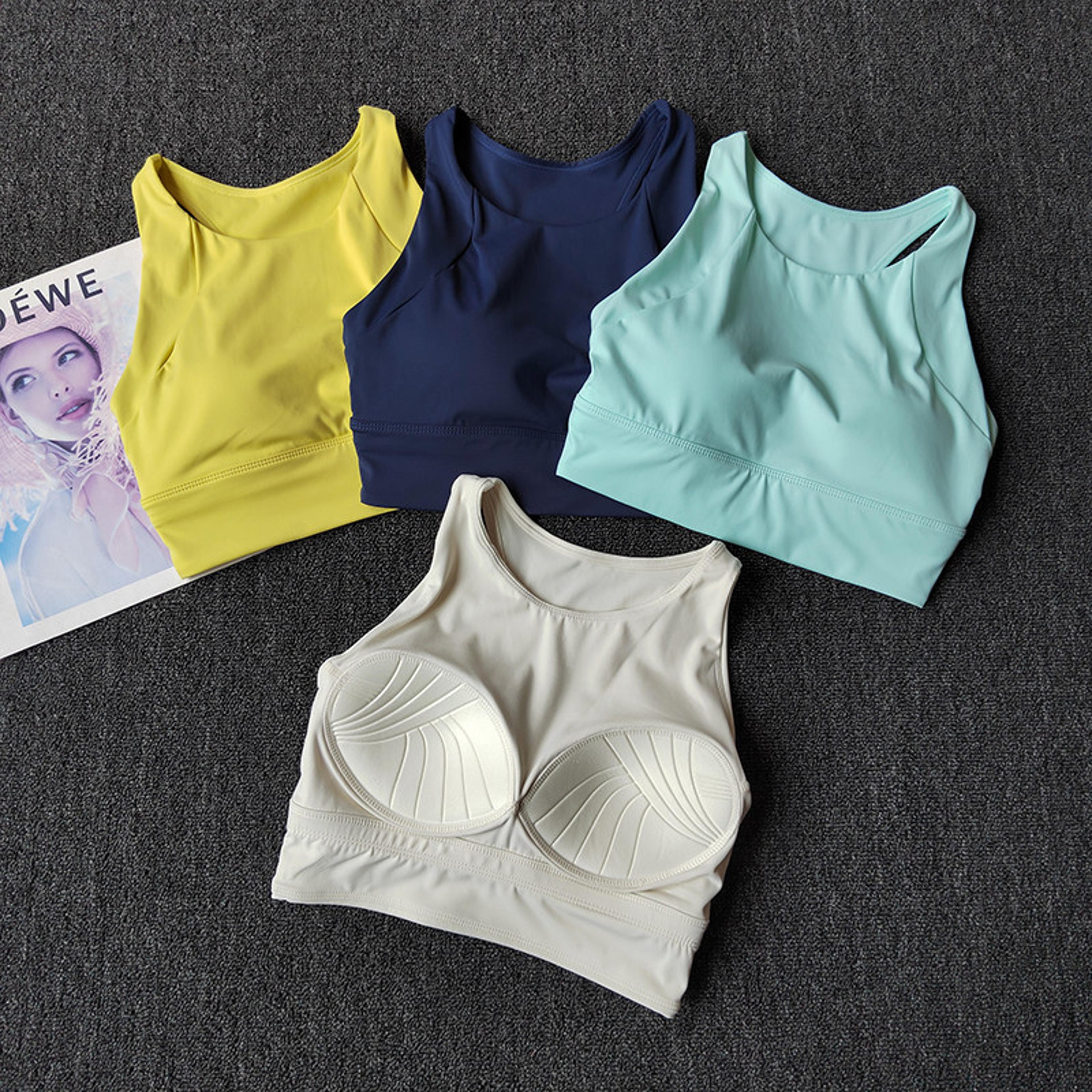 high impact sports bra for women breathable yoga sports bra with shockproof support & padded back design