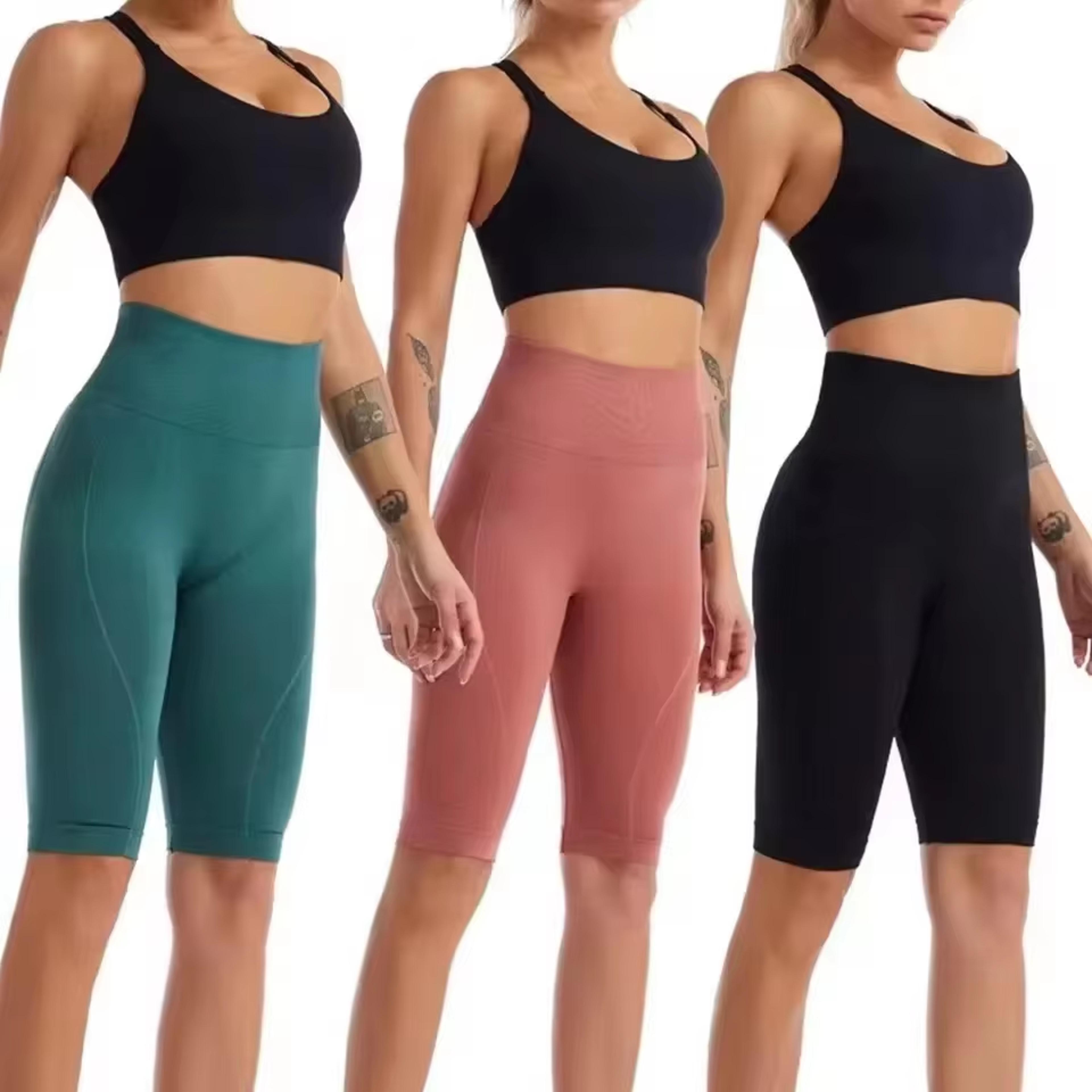 women's high waist biker shorts buttery soft tummy control shorts for yoga, gym & running
