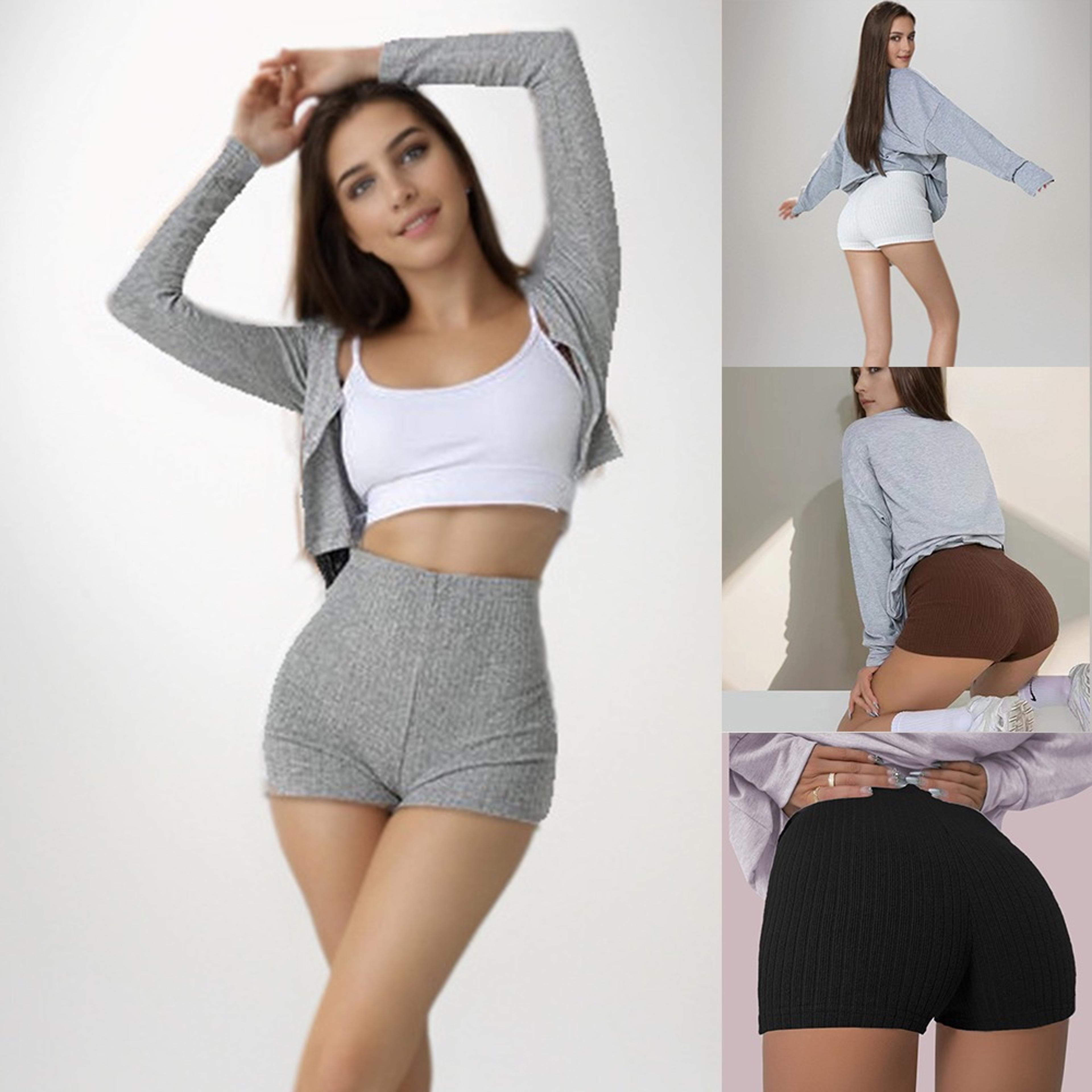 high waist yoga shorts for women breathable fitness gym shorts with hip lift design
