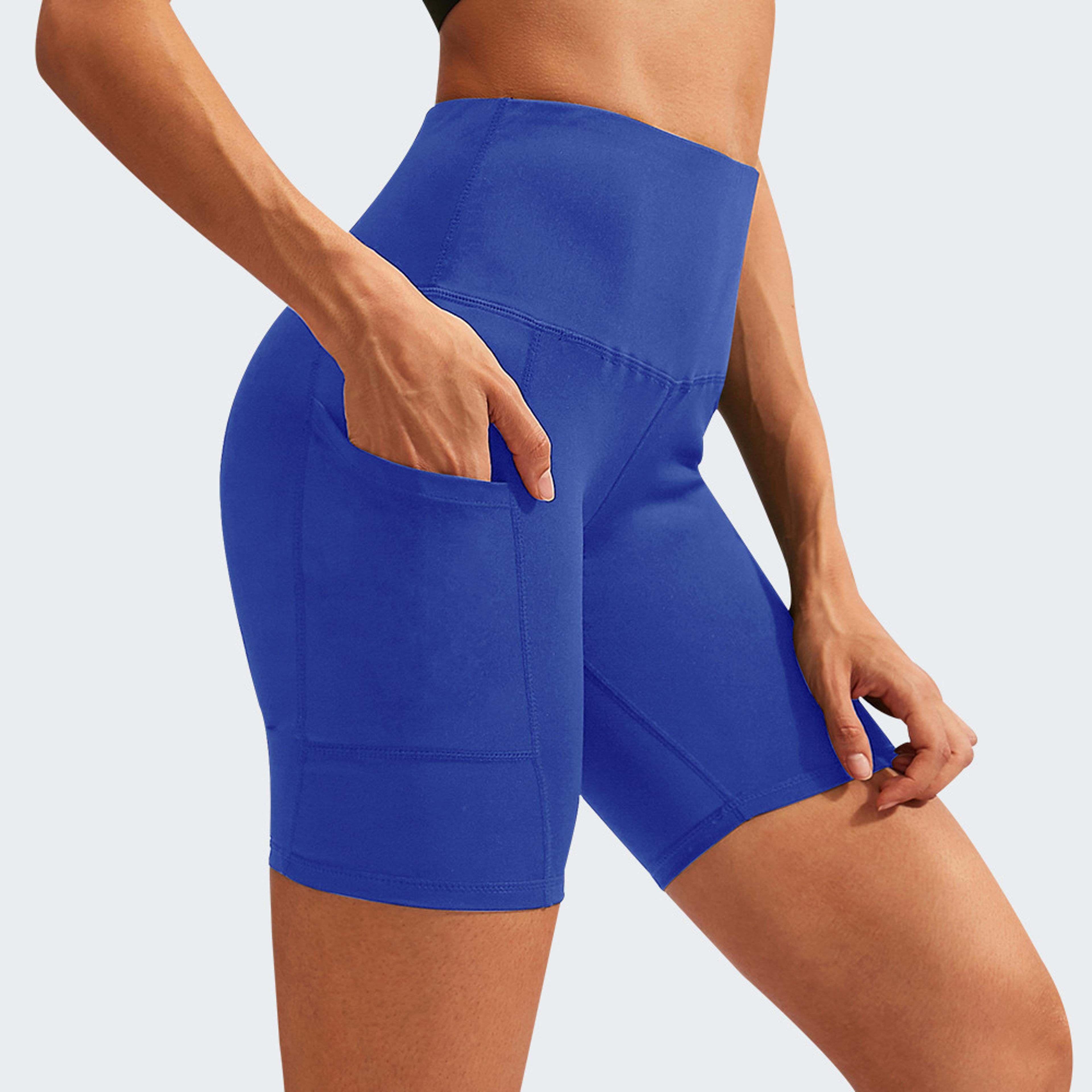high waist yoga shorts for women butt lifting workout gym running shorts