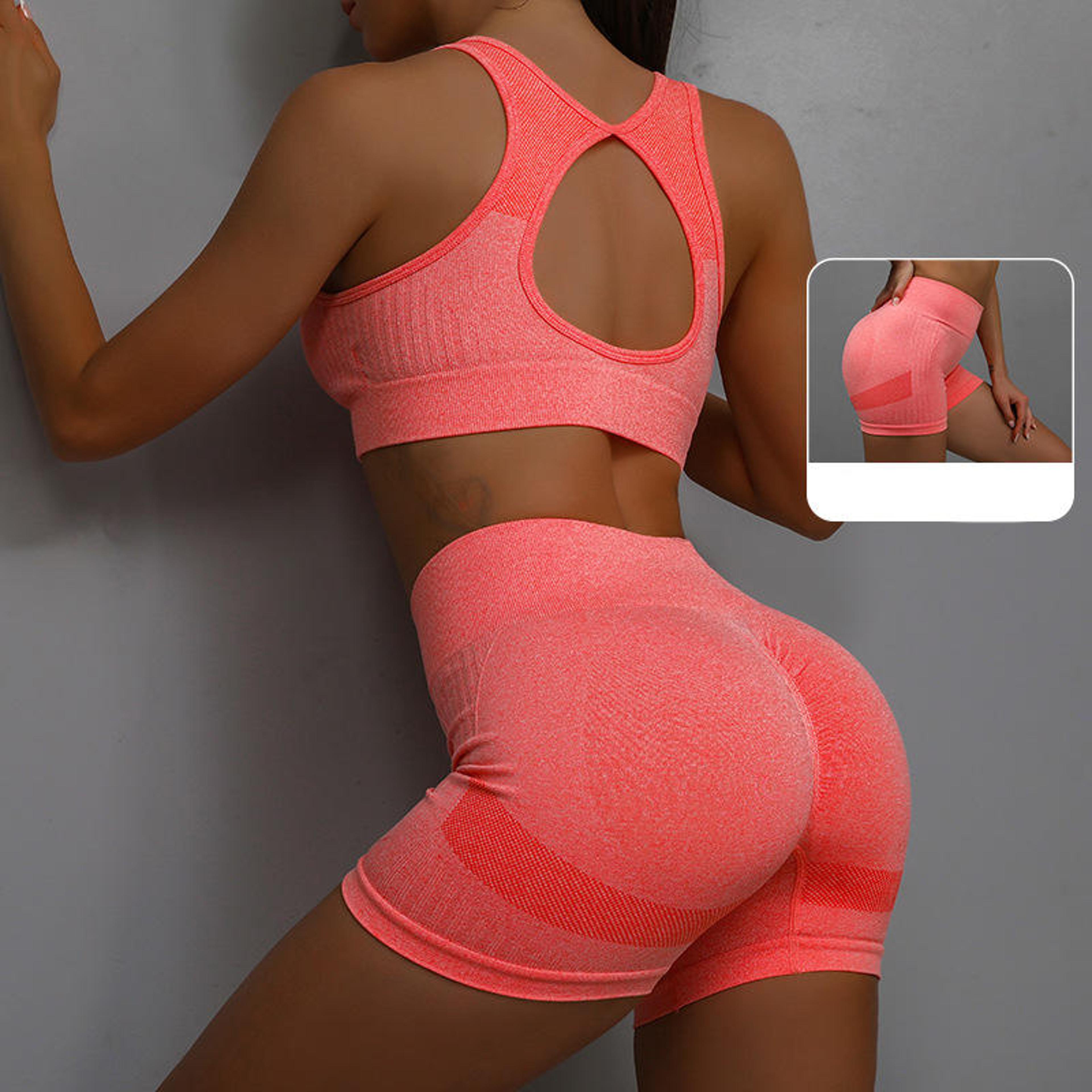 women's yoga set quick dry workout set for women with fitness vest & sports shorts