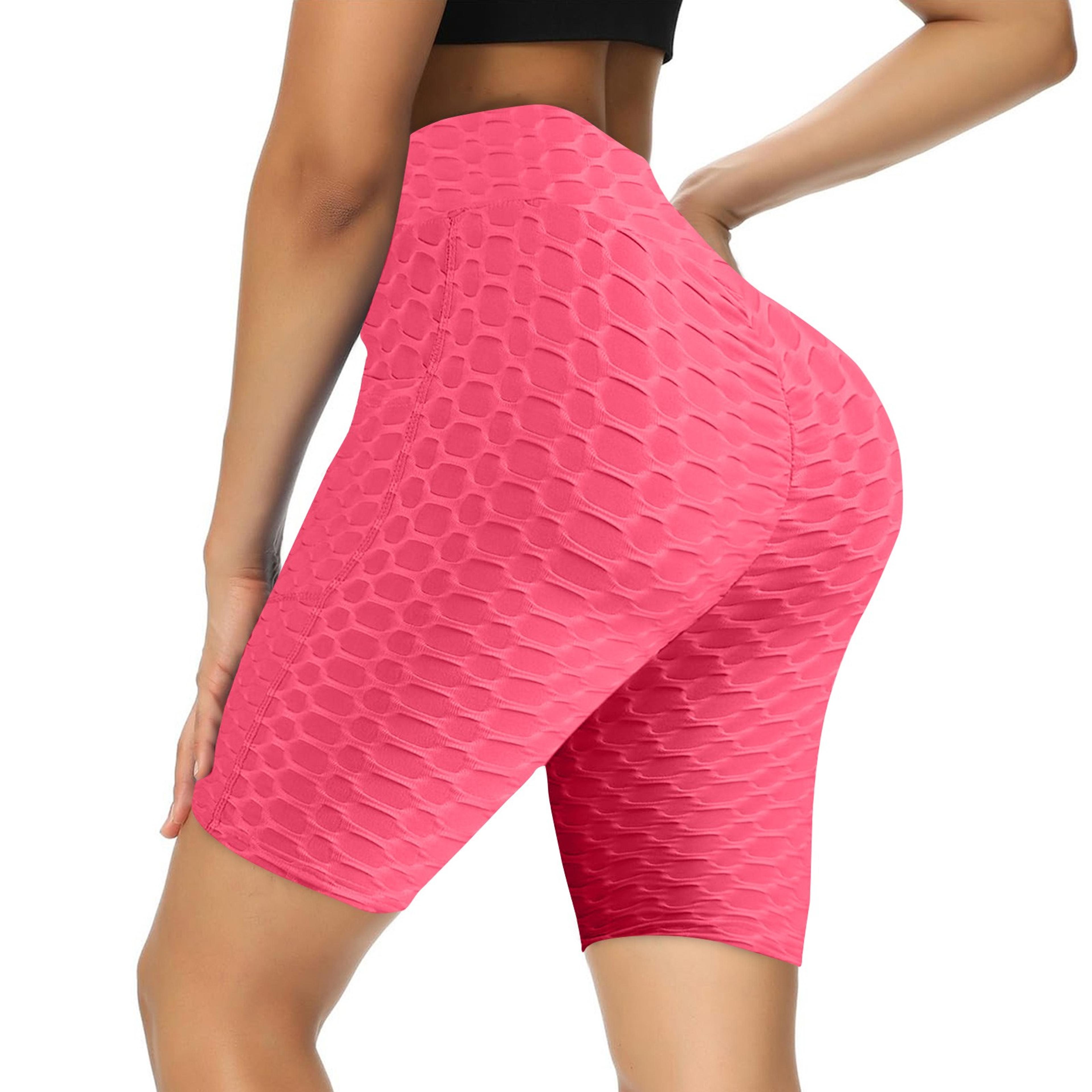 women's yoga capri leggings with pockets high waist butt lifting leggings for gym & fitness