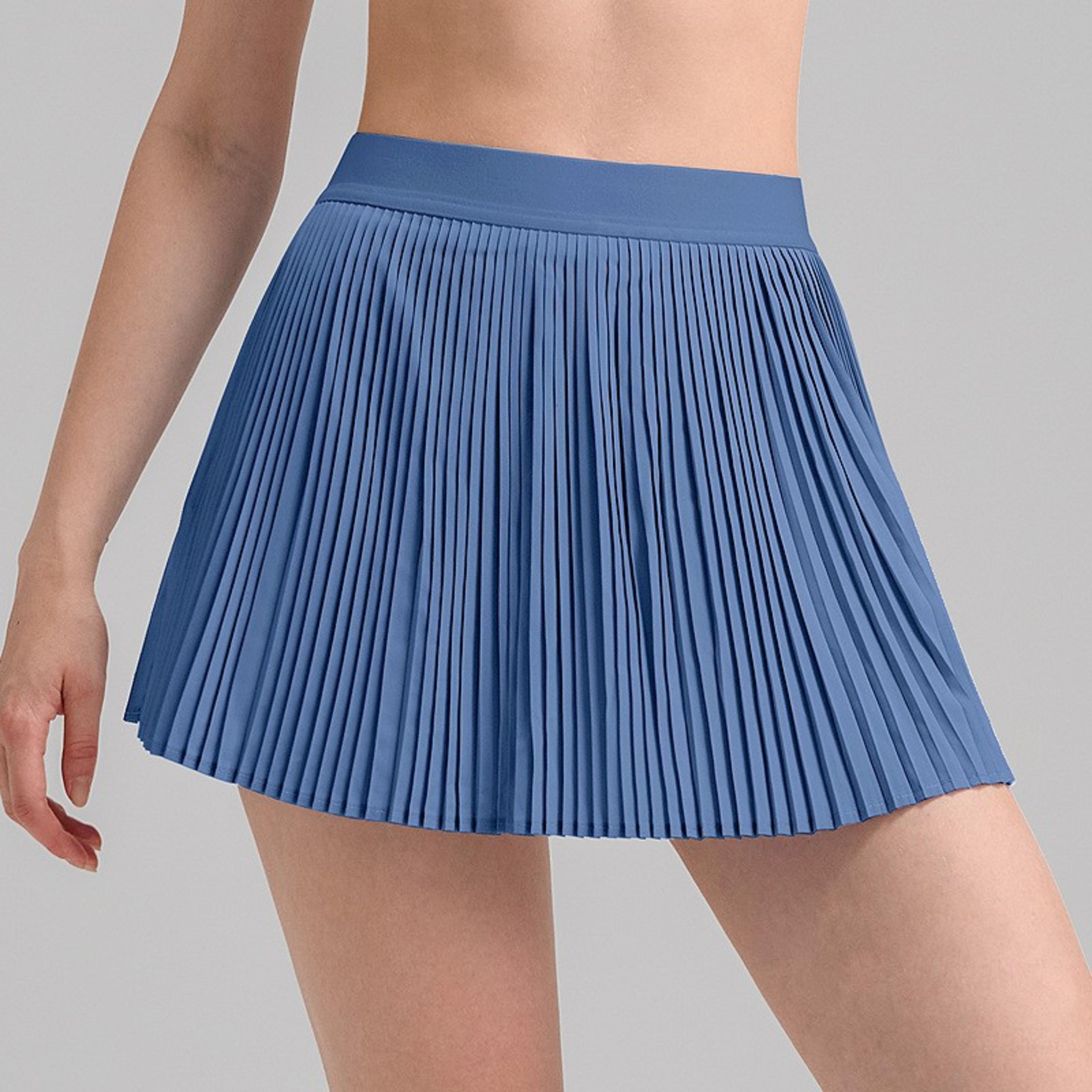women's high waisted tennis skirt quick dry pleated athletic skirt