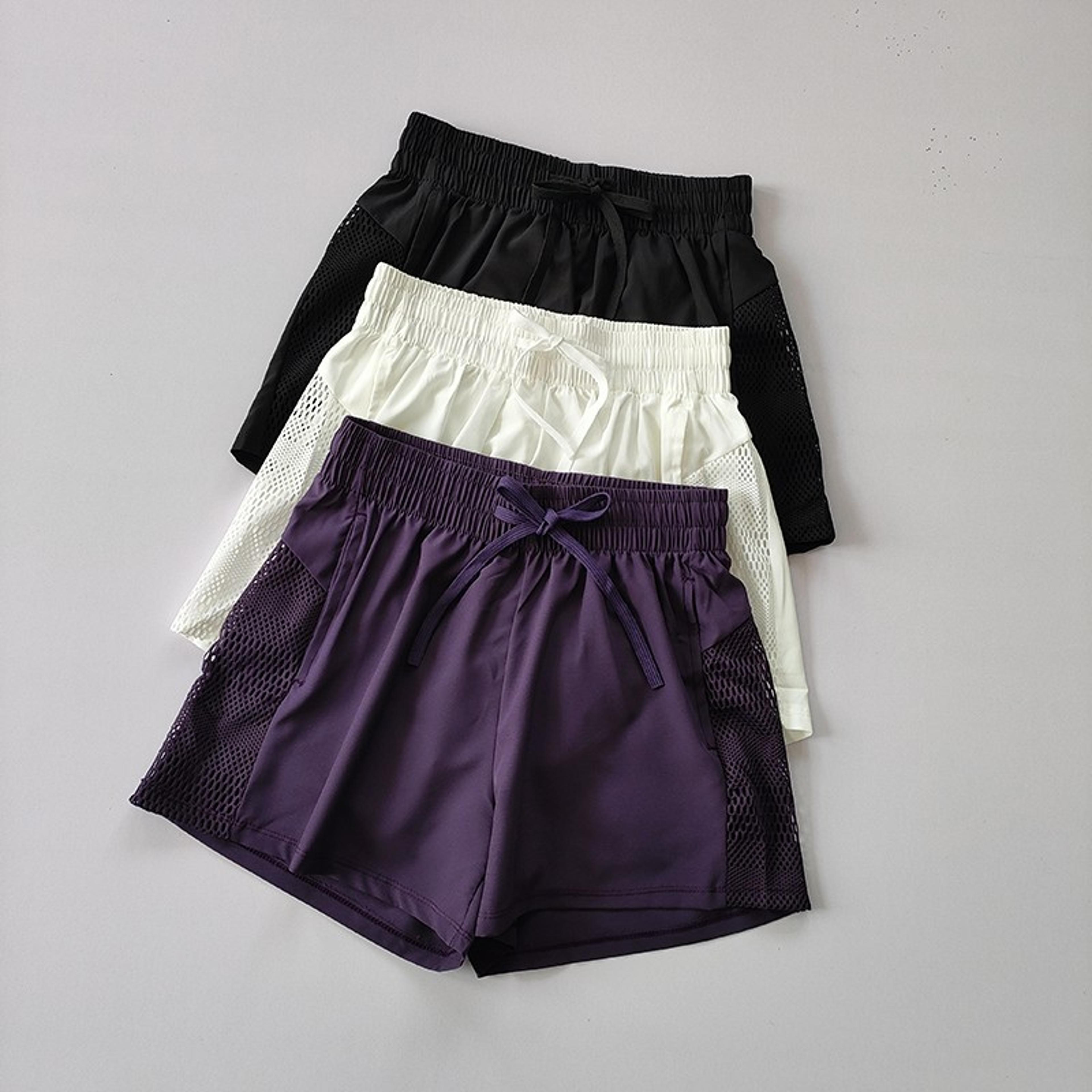 women's yoga shorts high waist workout shorts quick dry running gym activewear