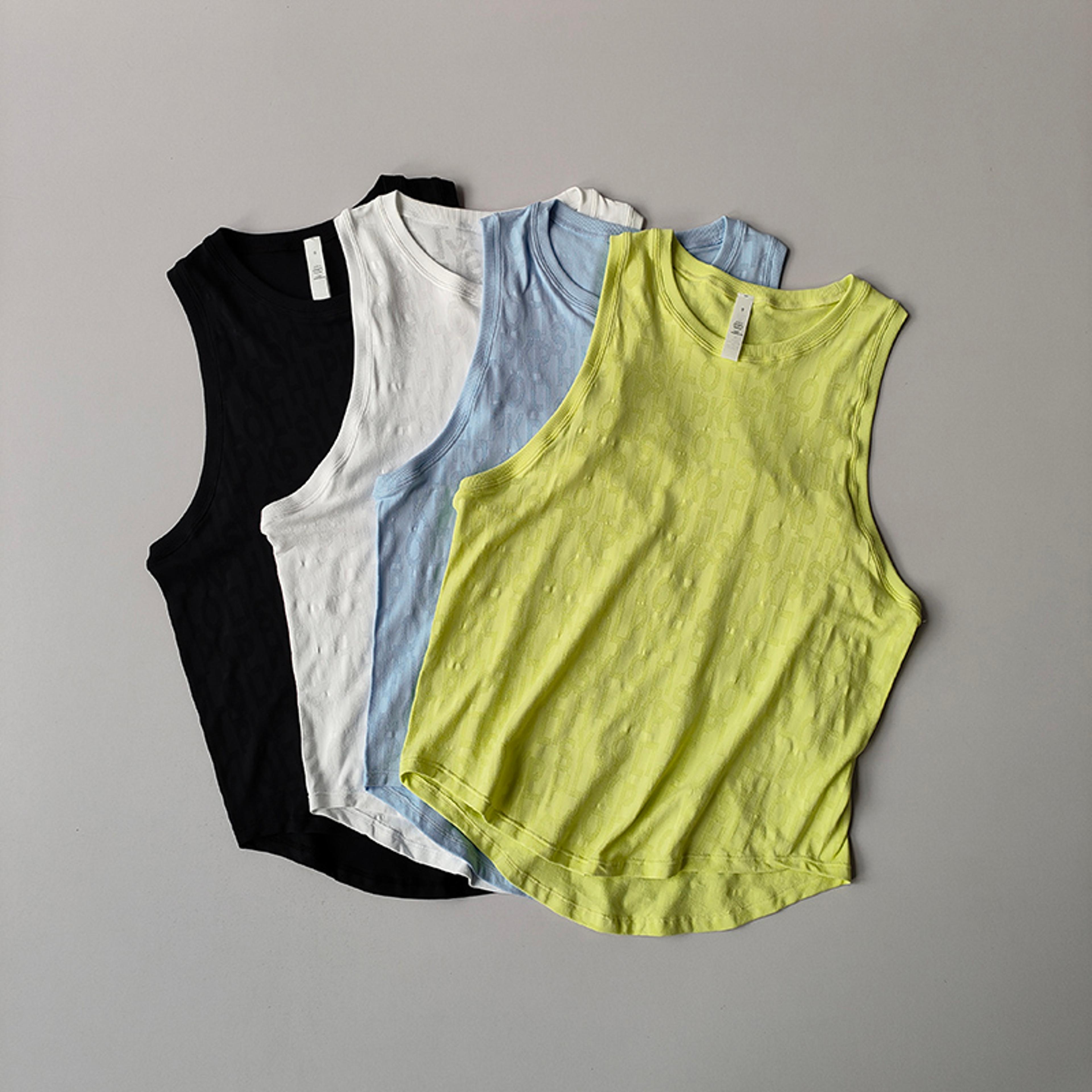 women's yoga tank top quick dry sleeveless workout vest for pilates, running & gym