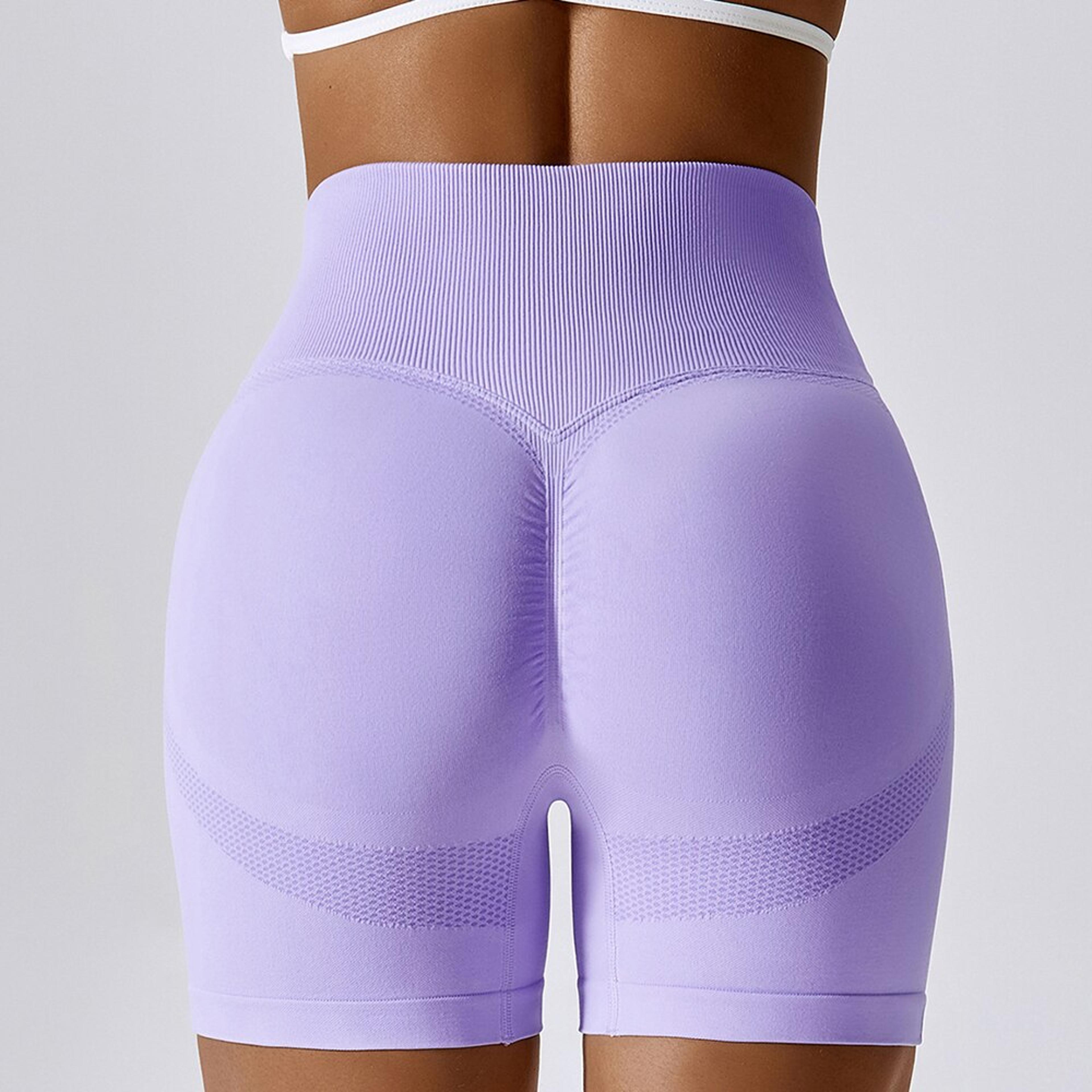 seamless high waisted gym shorts for women butt lifting yoga & fitness training