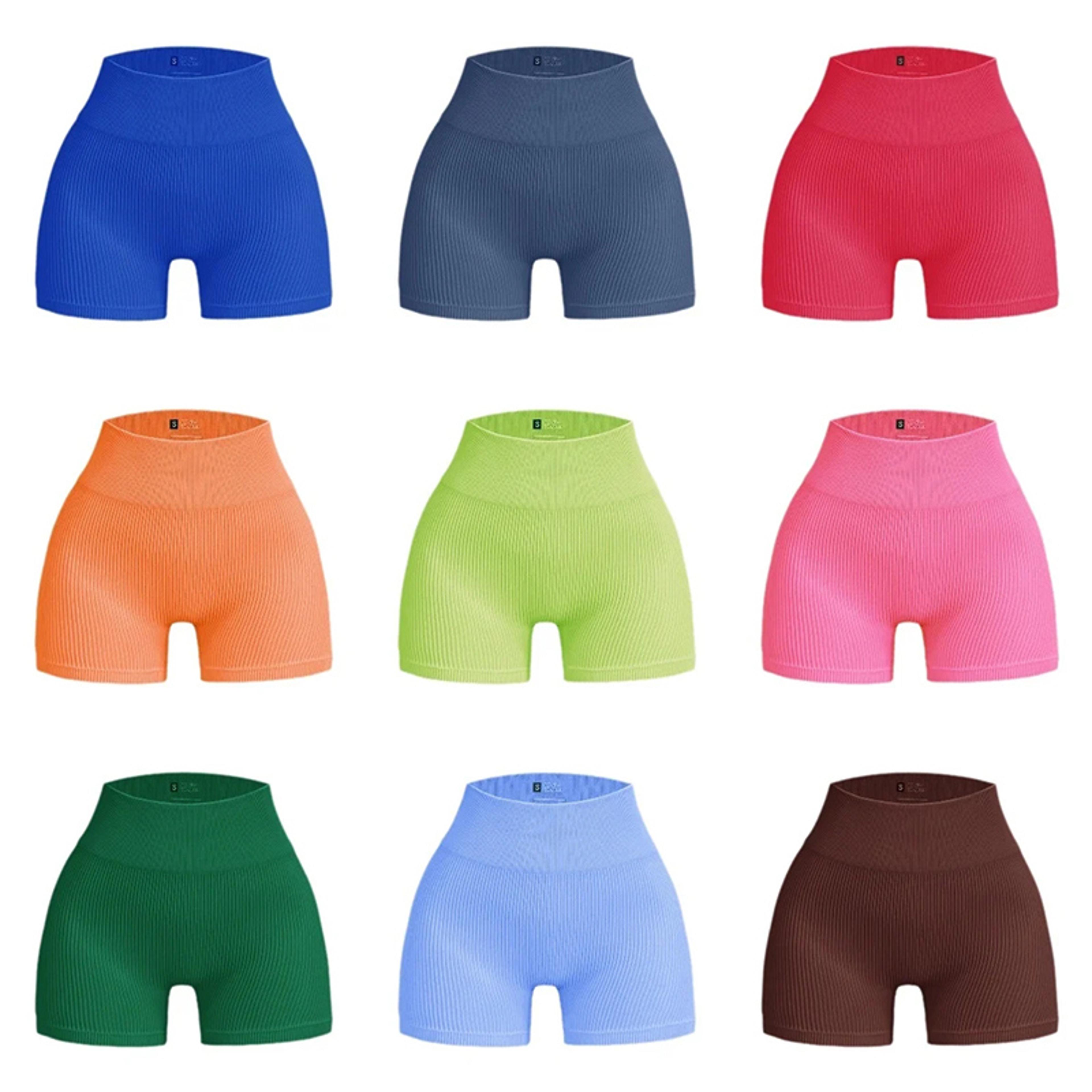 high waisted workout shorts for women seamless hip lifting yoga & gym fitness shorts