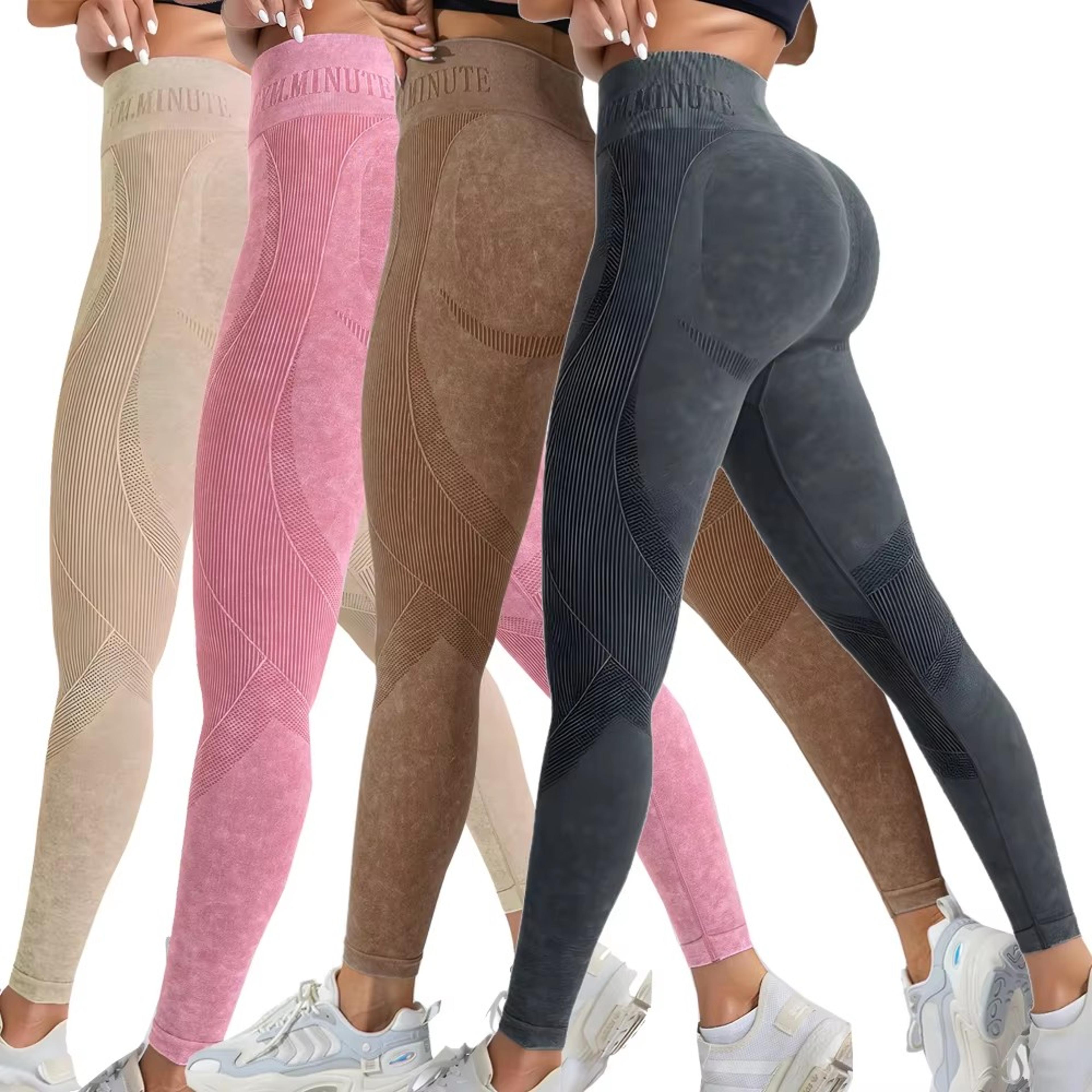 seamless yoga leggings high waisted scrunch butt gym pants for women