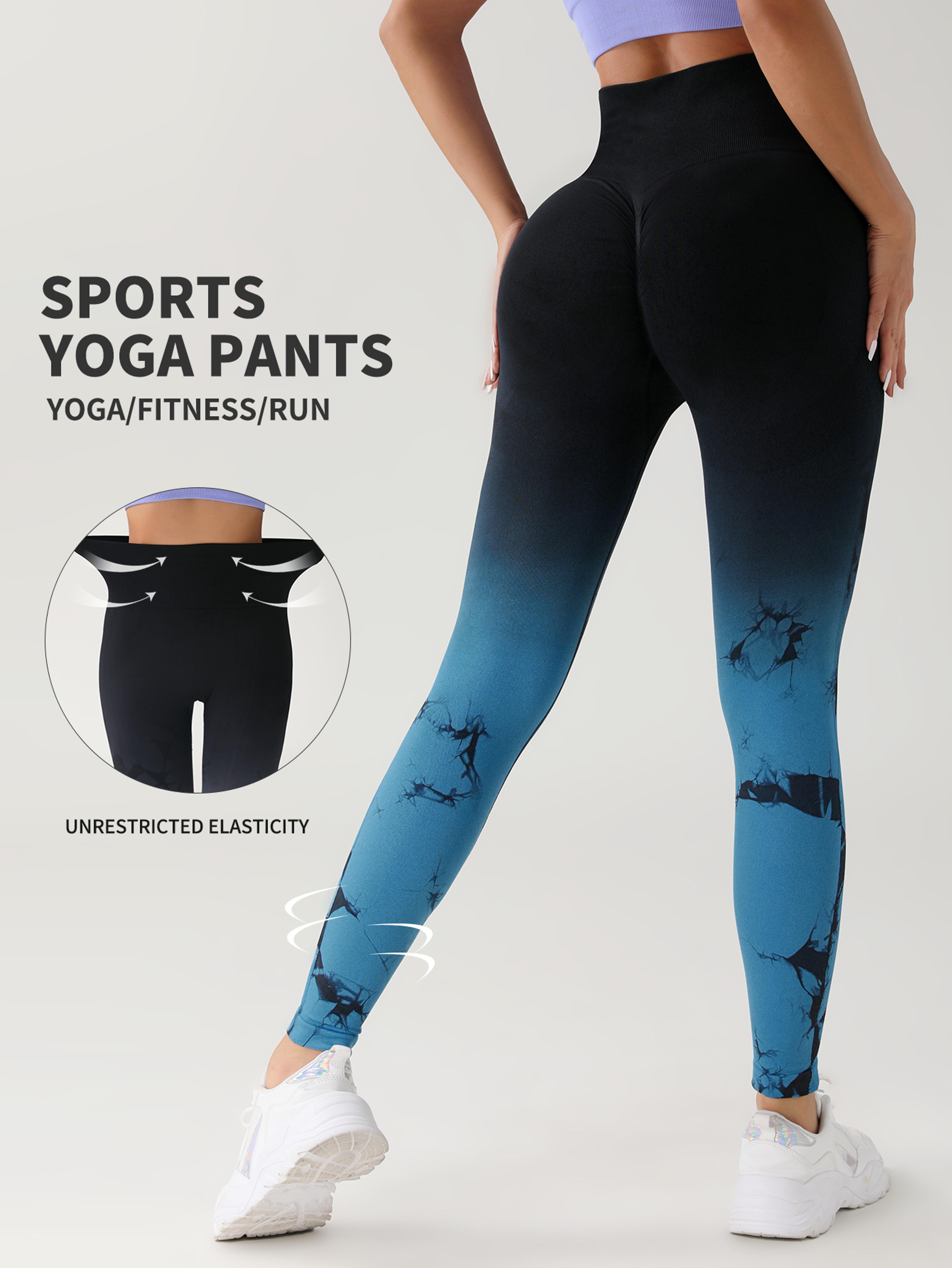 seamless yoga leggings high waist tie dye workout leggings for women with scrunch lift