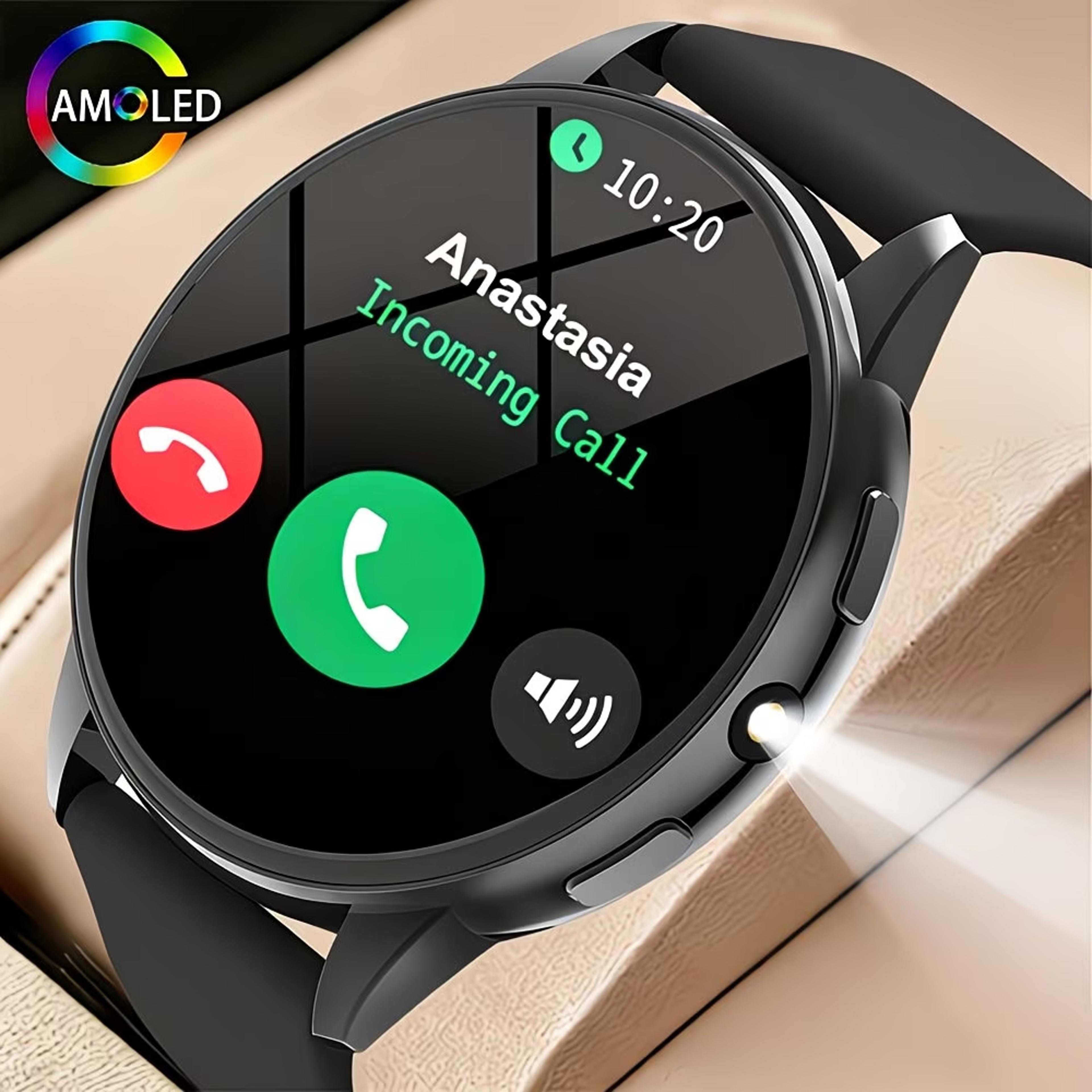 bluetooth calling smartwatch with hd touchscreen, round dial & multi sports fitness tracking
