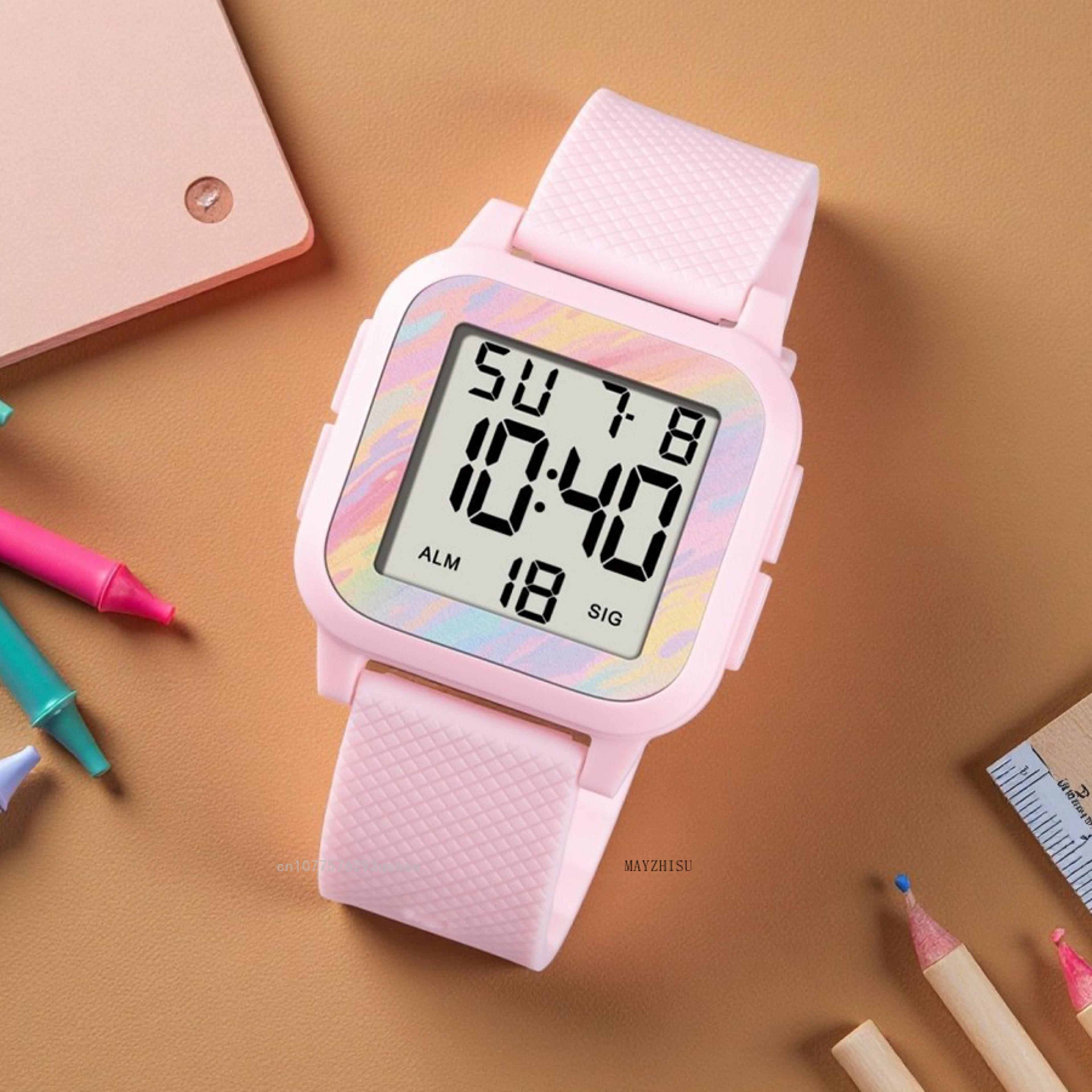 digital sports watch waterproof military wristwatch with alarm & stopwatch