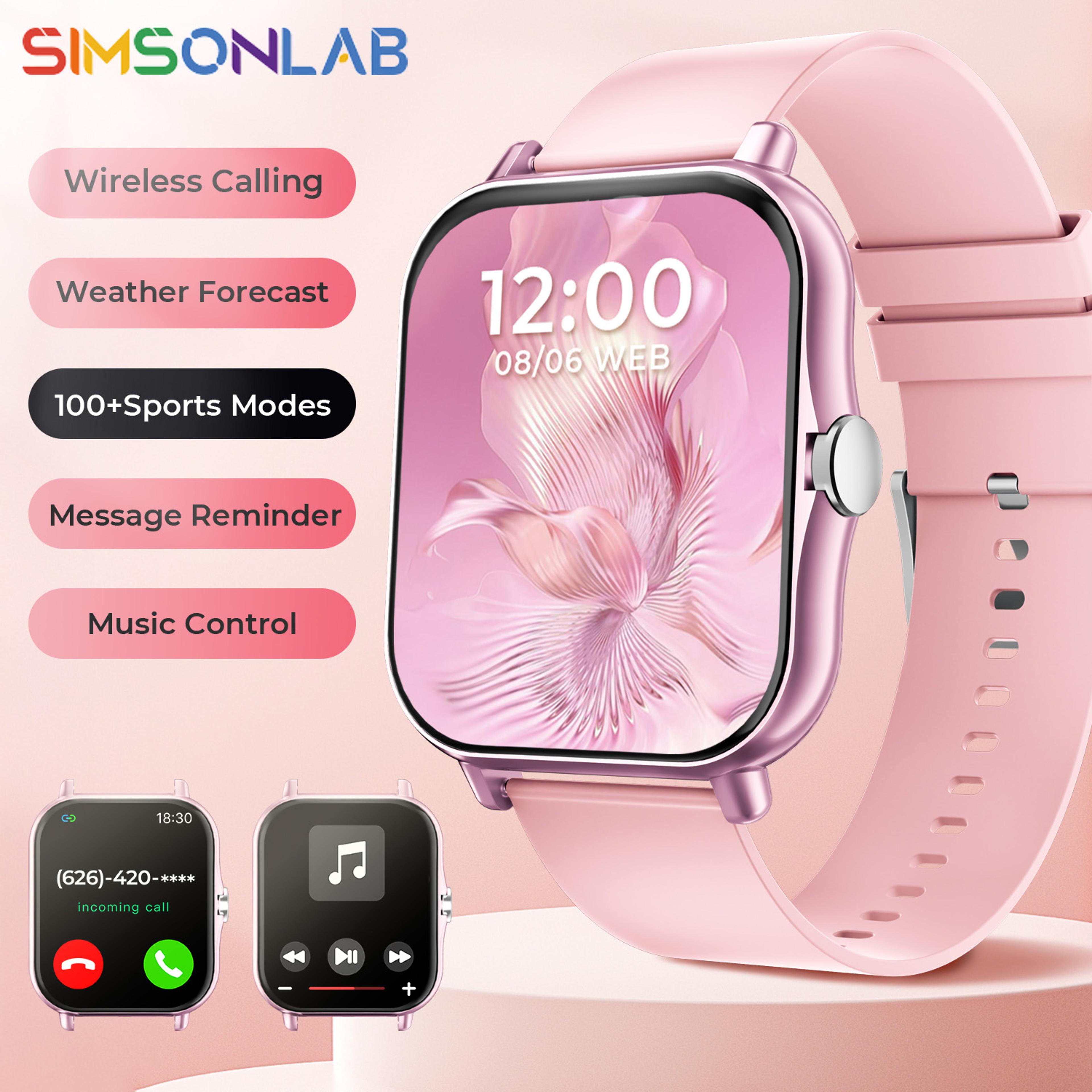 smart bluetooth calling smartwatch with fitness tracker, heart rate monitor & 100+ sports modes