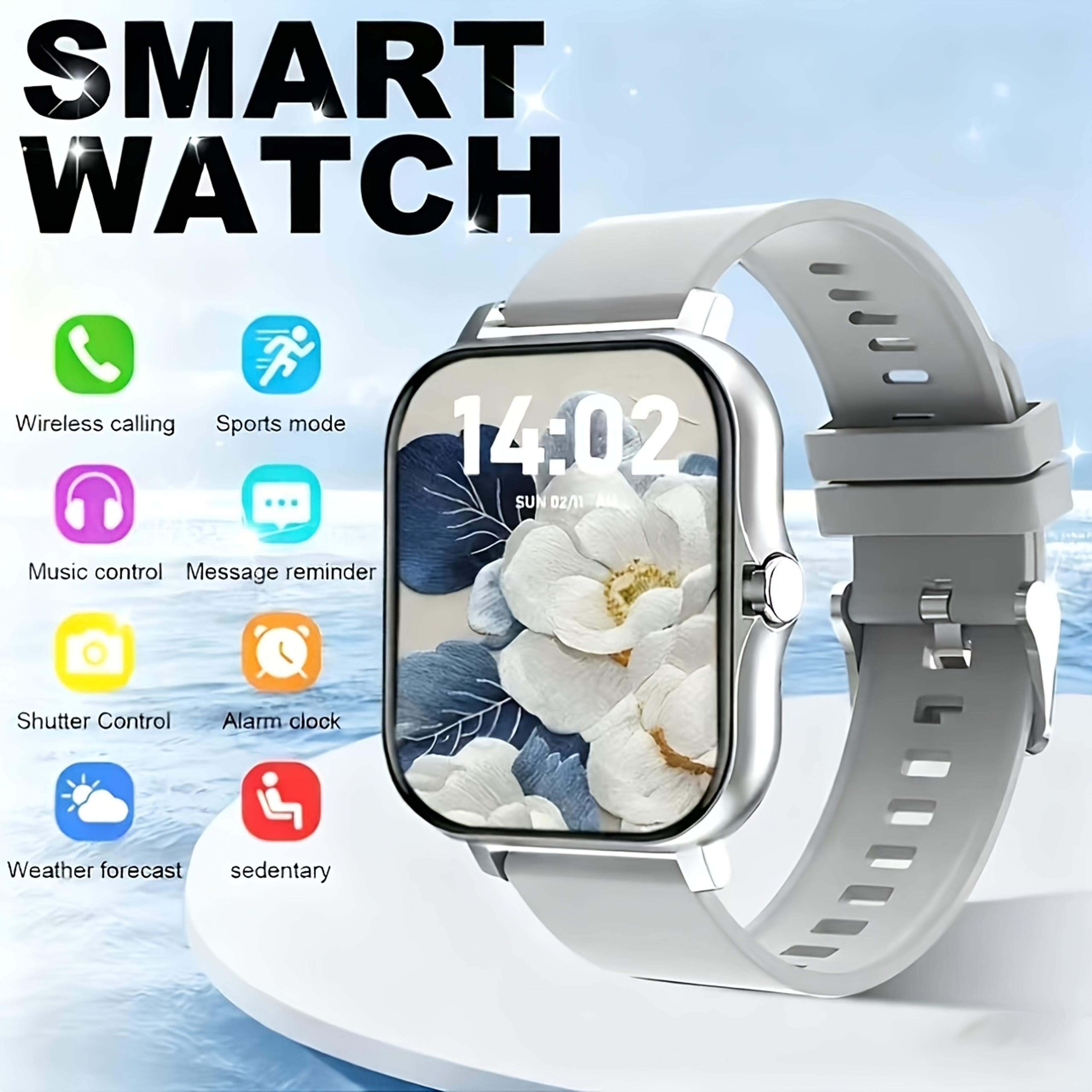 smart watch with fitness tracker, sleep monitor & touch display for men and women