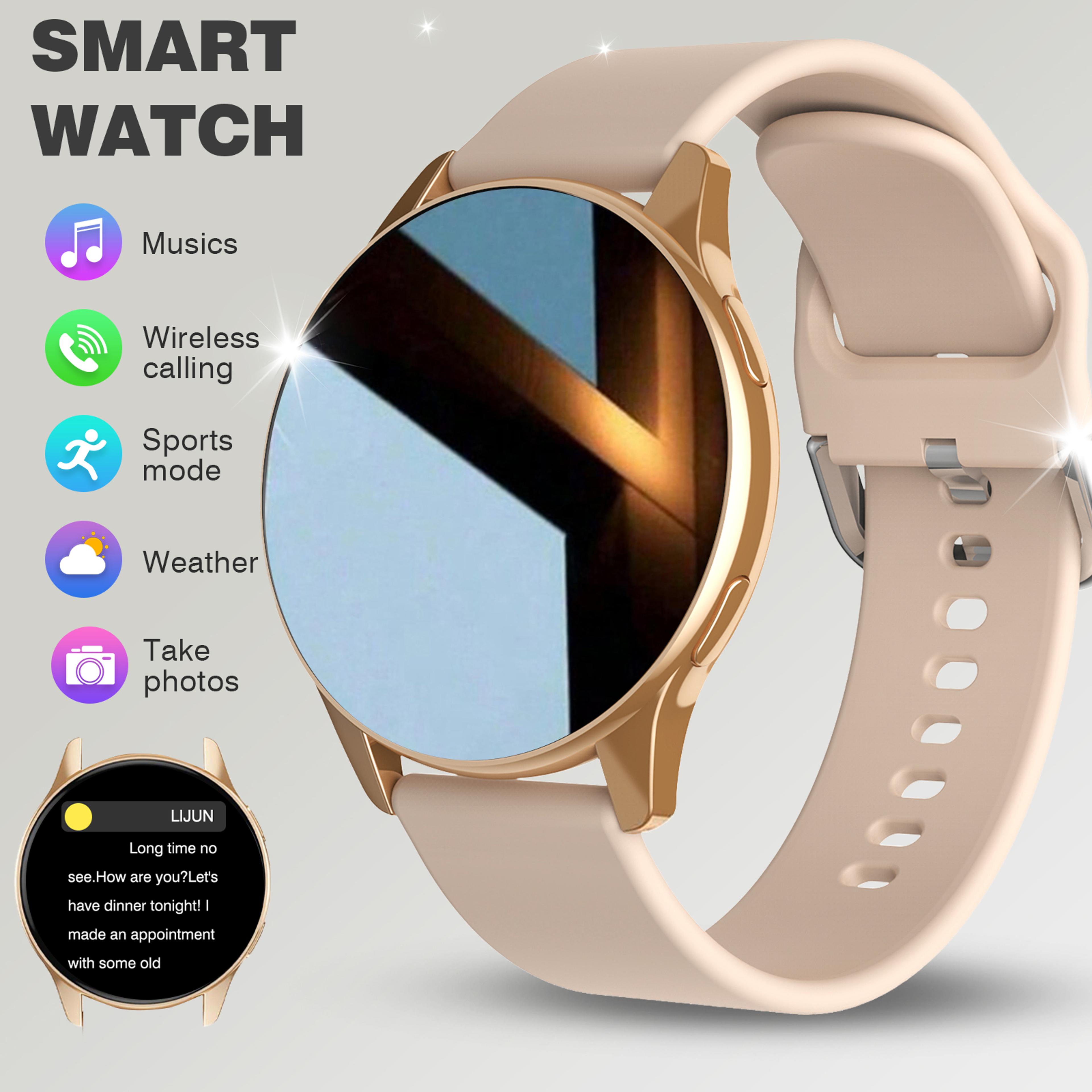 wireless calling smartwatch with fitness tracker, multi sport modes & custom watch faces