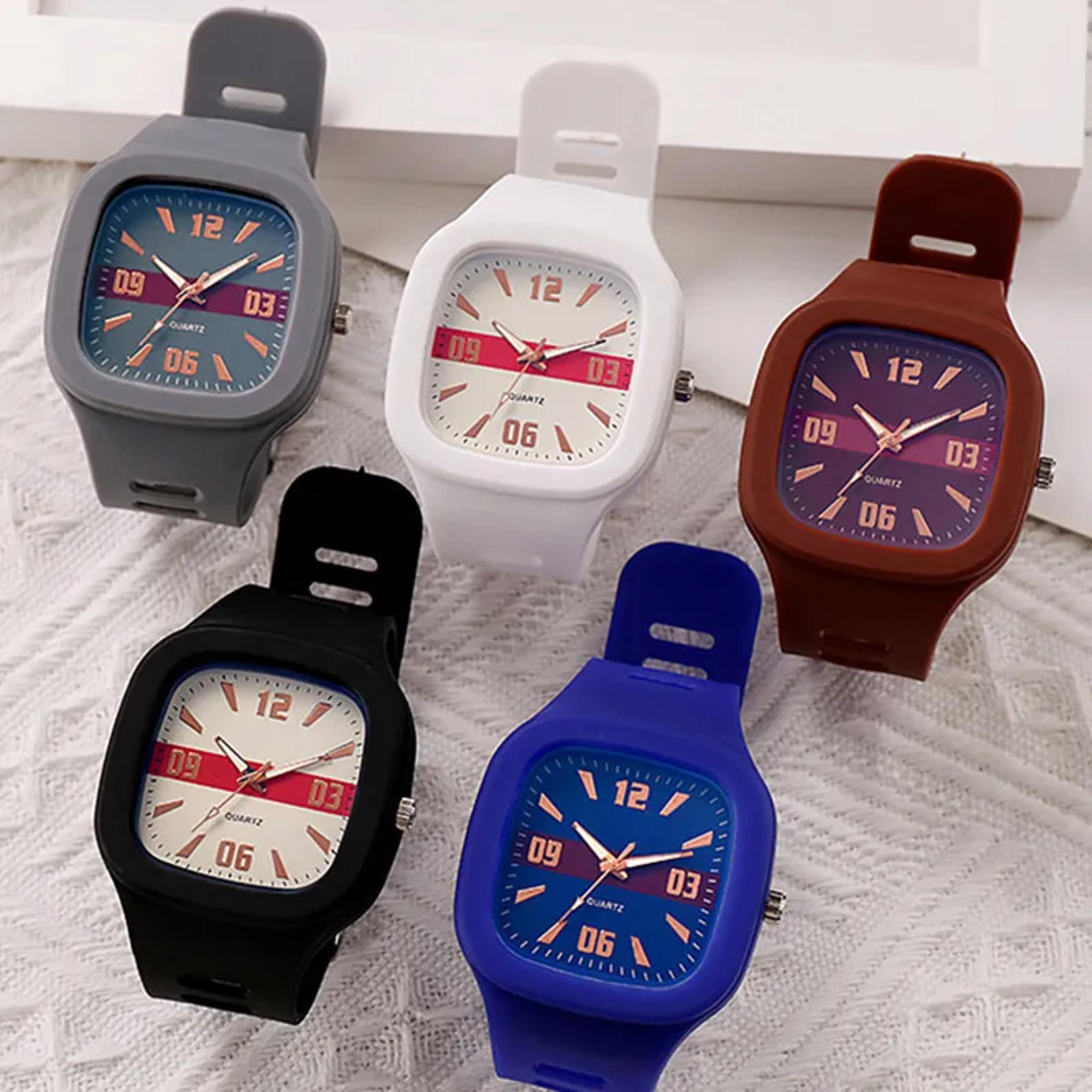 elegant women's square watch with silicone strap waterproof quartz fashion wristwatch