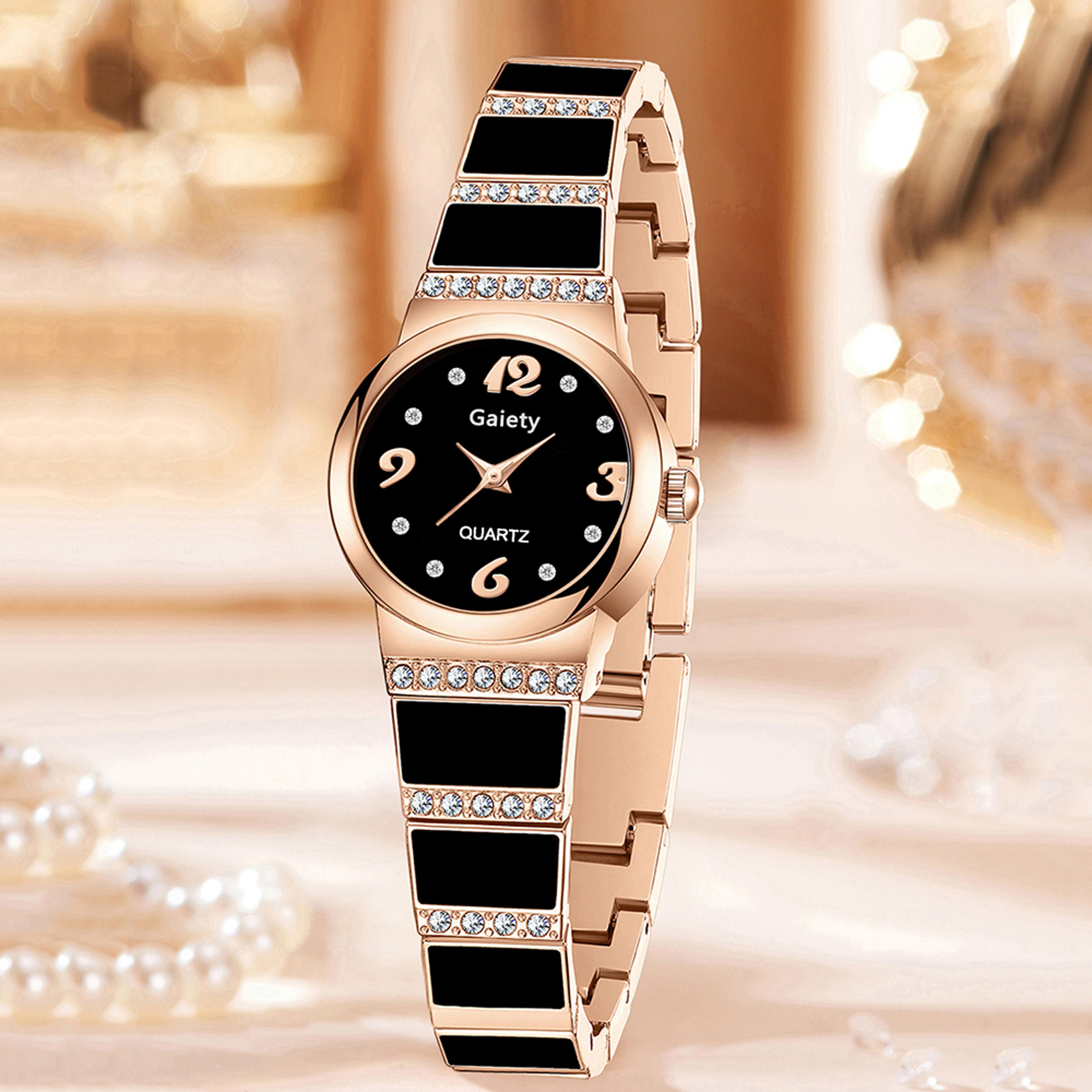 luxury women's quartz watch with circular dial elegant fashion watch for everyday wear
