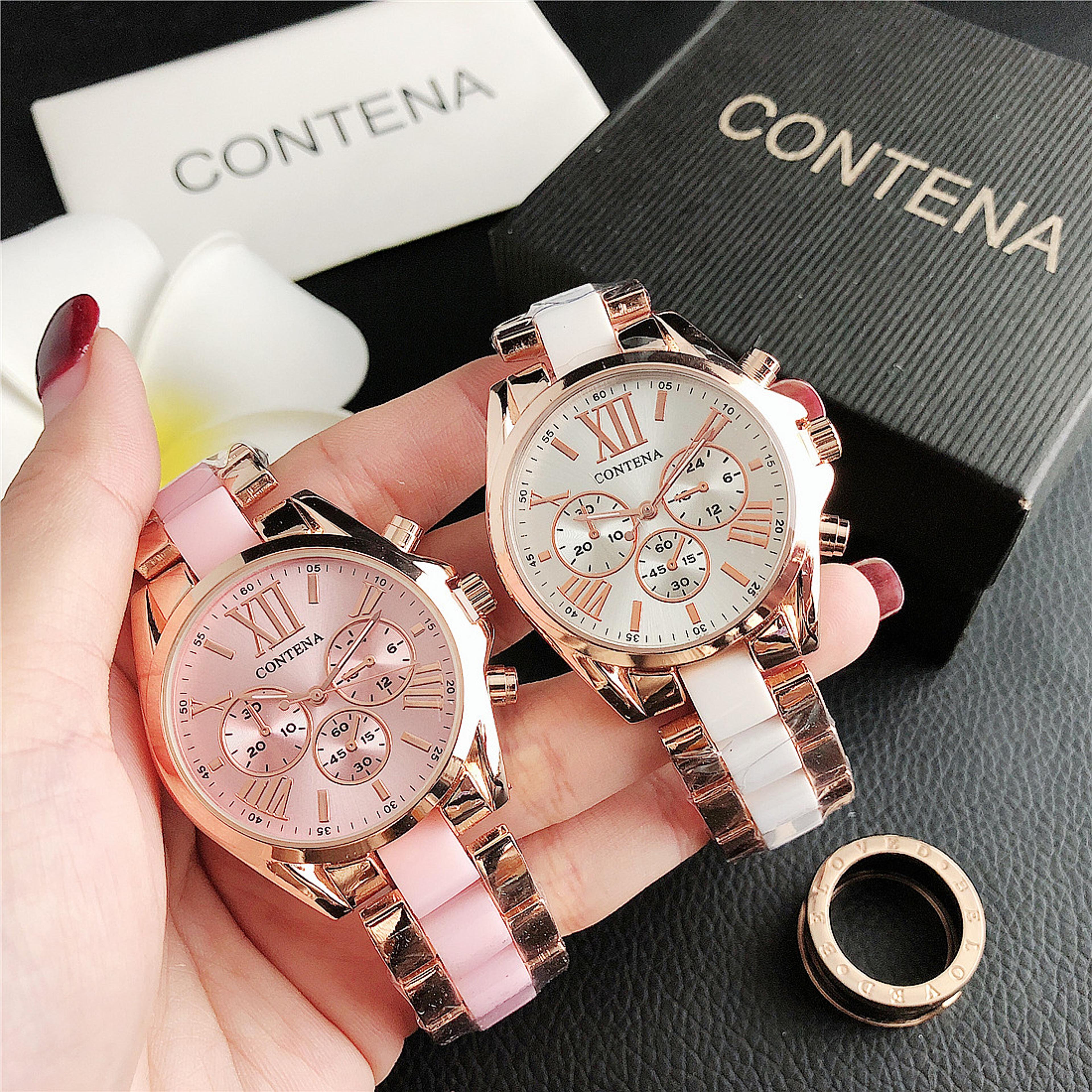 luxury women's quartz watch with elegant steel bracelet fashion ladies wristwatch for women