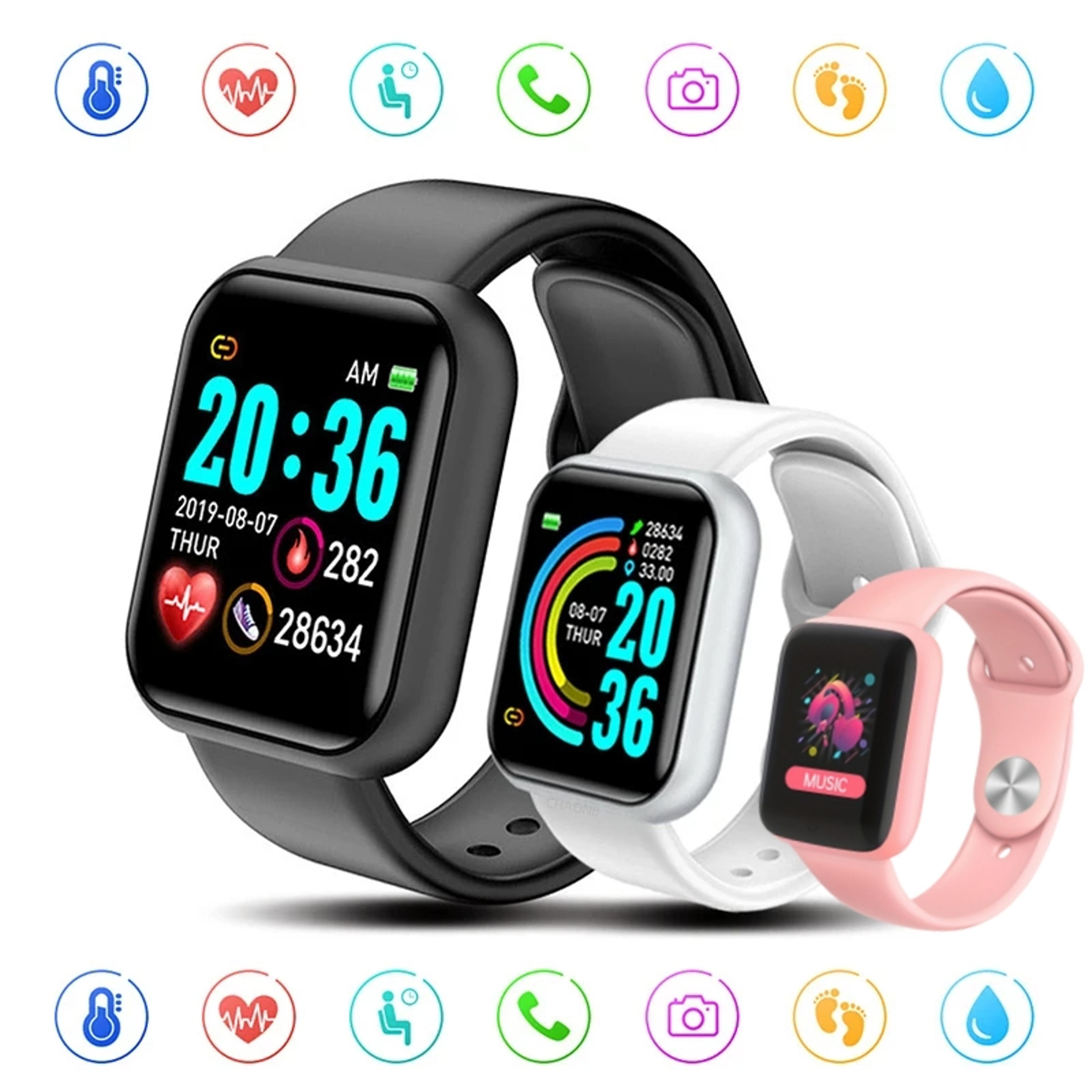 smart fitness watch bluetooth smartwatch with heart rate, sleep monitor & activity tracker