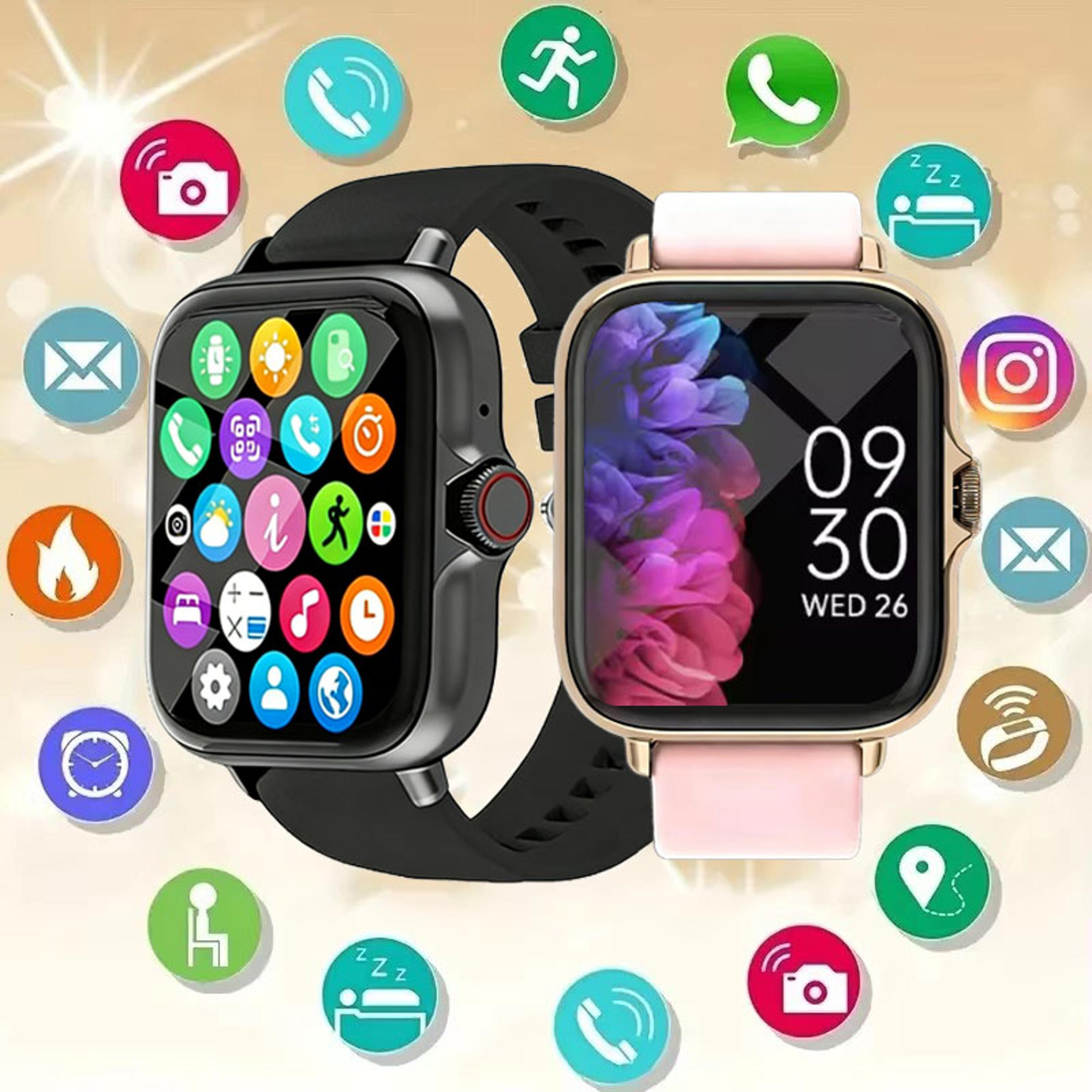 smart sync bluetooth smart watch with hd calling, fitness tracker & sleep monitor
