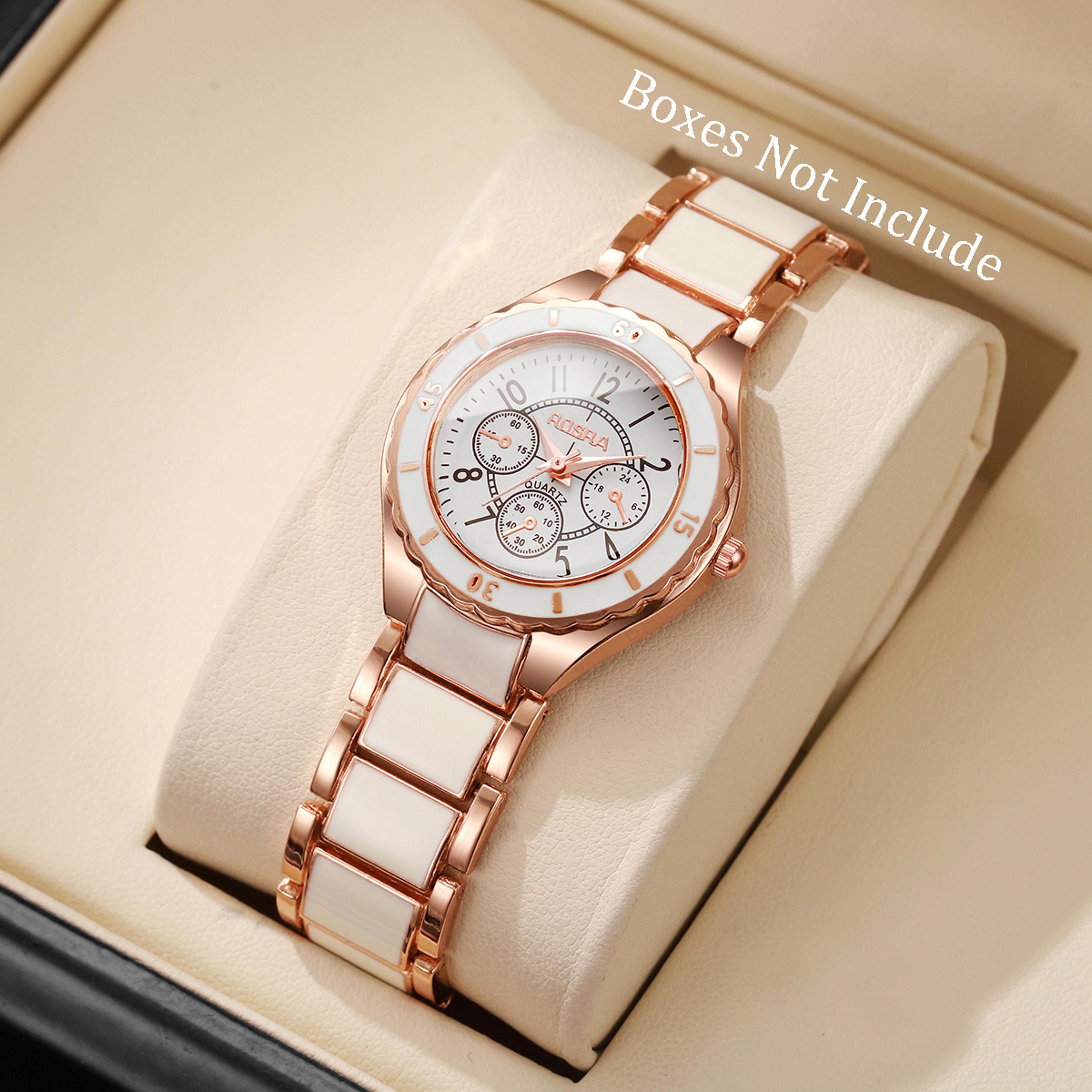 elegant arabic dial women's watch with quartz movement and alloy strap ladies quartz watch
